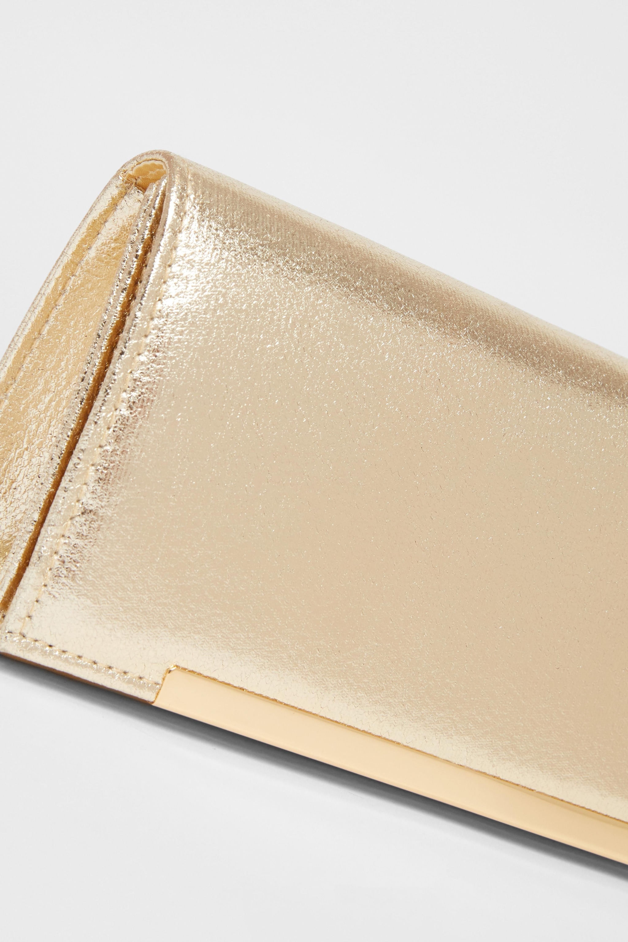 Quiz Gold Long Clutch Bag image 5