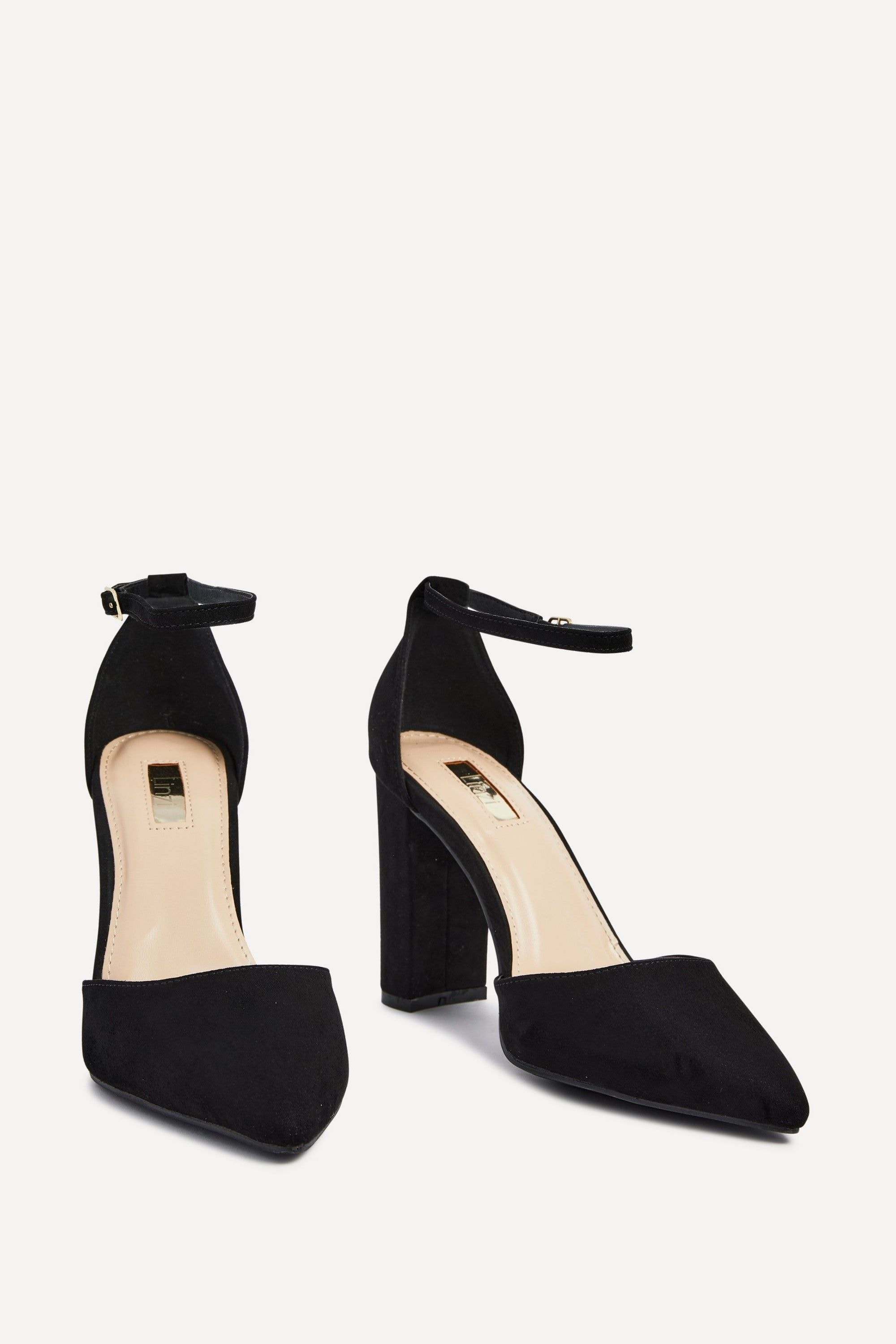 Linzi Marlie Black Suede Court Shoe image 3