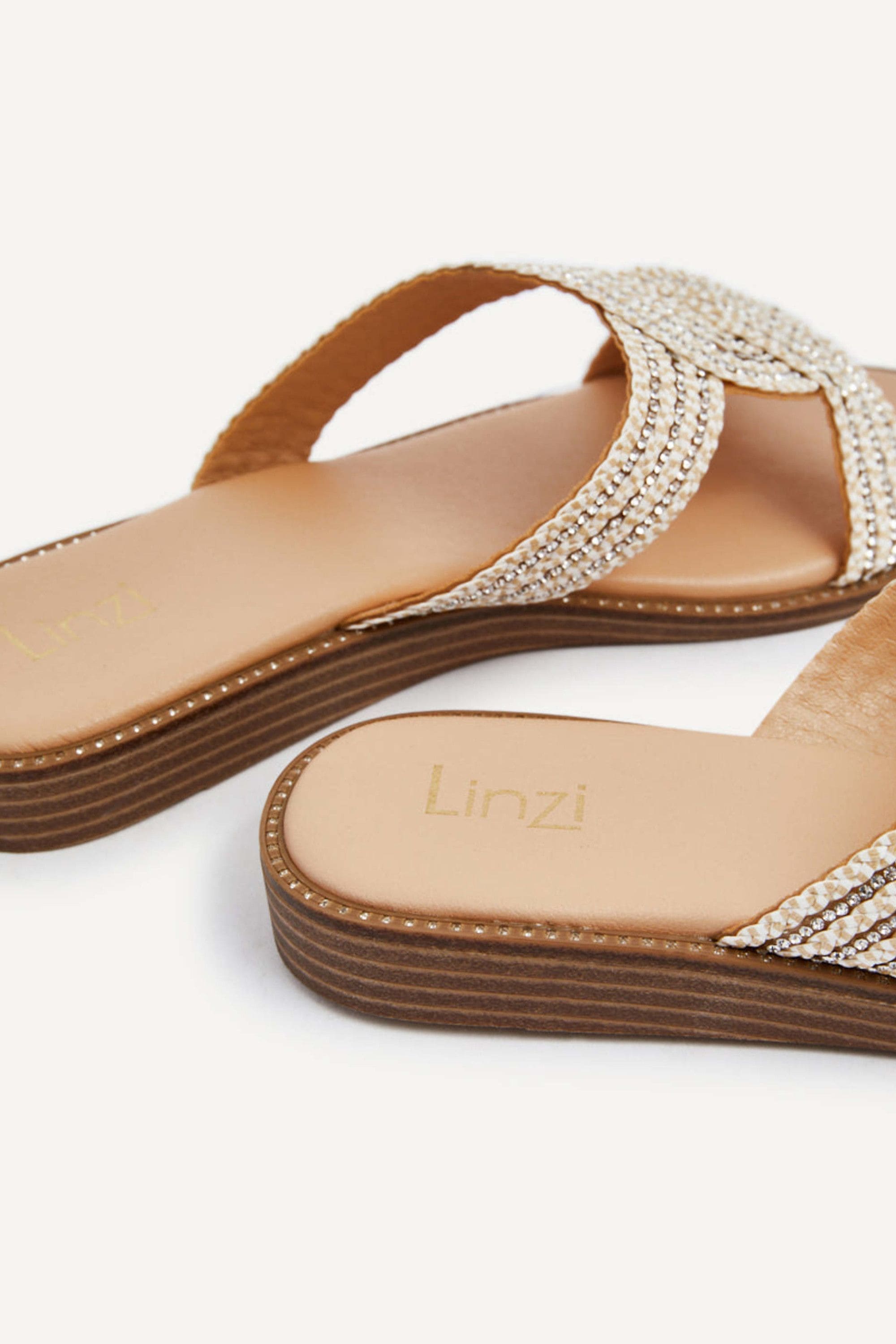 Linzi Vella Neutral Low Wedge Sliders image 5