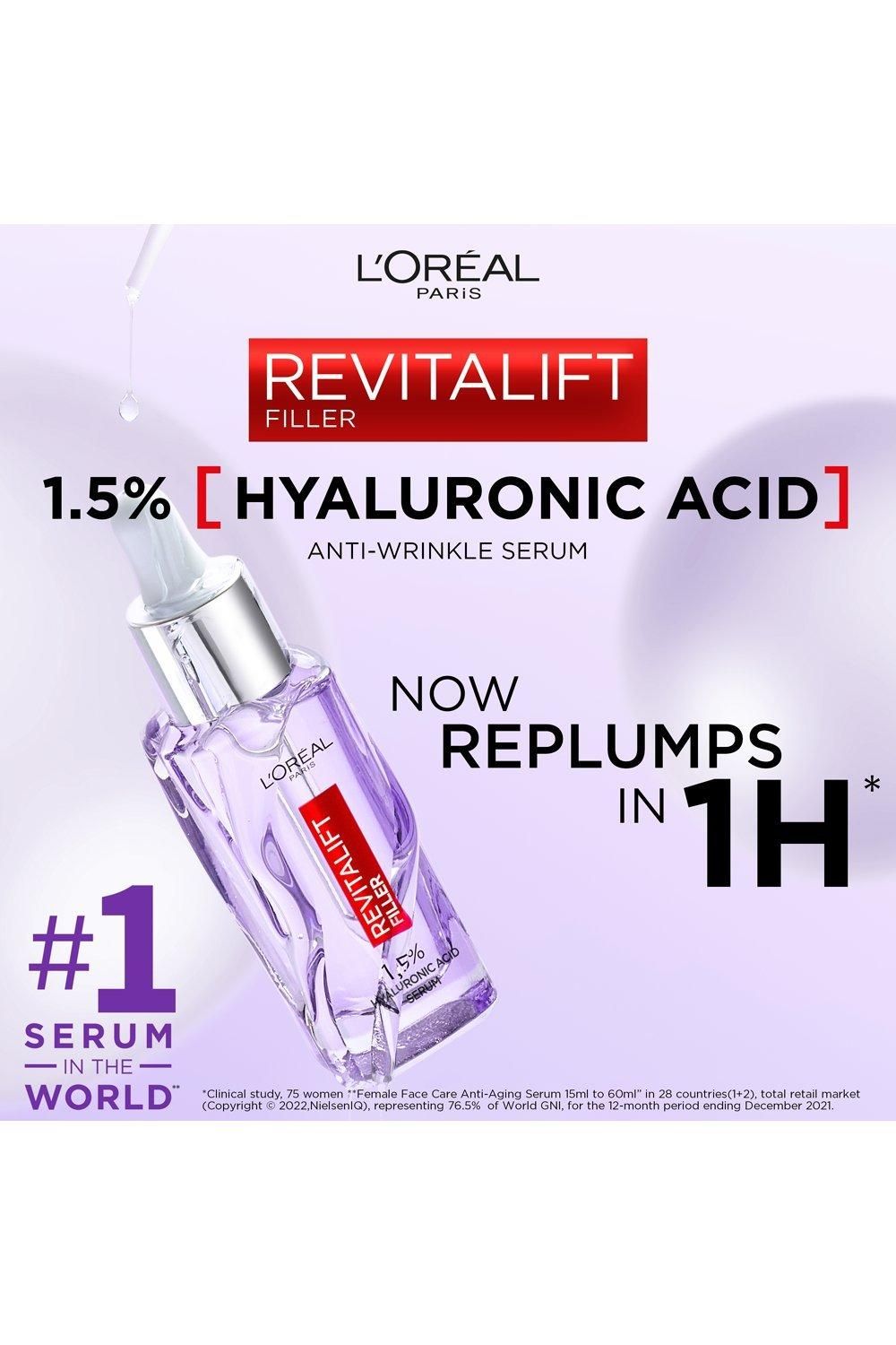 L'Oréal Paris 1.5% Hyaluronic Acid Revitalift Filler Serum Multi image 10