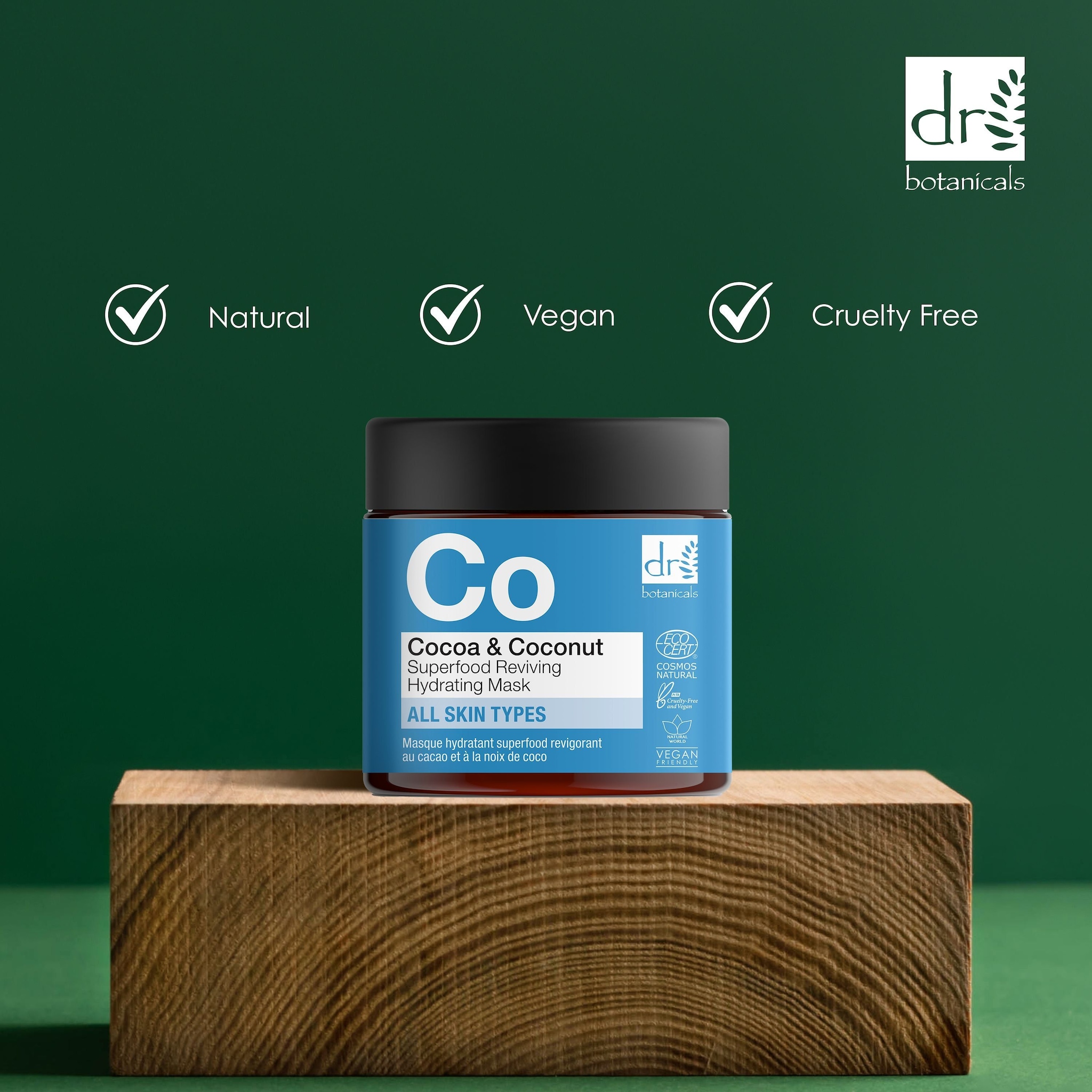 Dr. Botanicals Cocoa & Coconut Superfood Reviving Hydrating Mask 60ml image 4