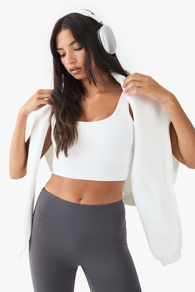 DSGN Studio DSGN Studio Ultra Sculpt Longline Sports Bra White