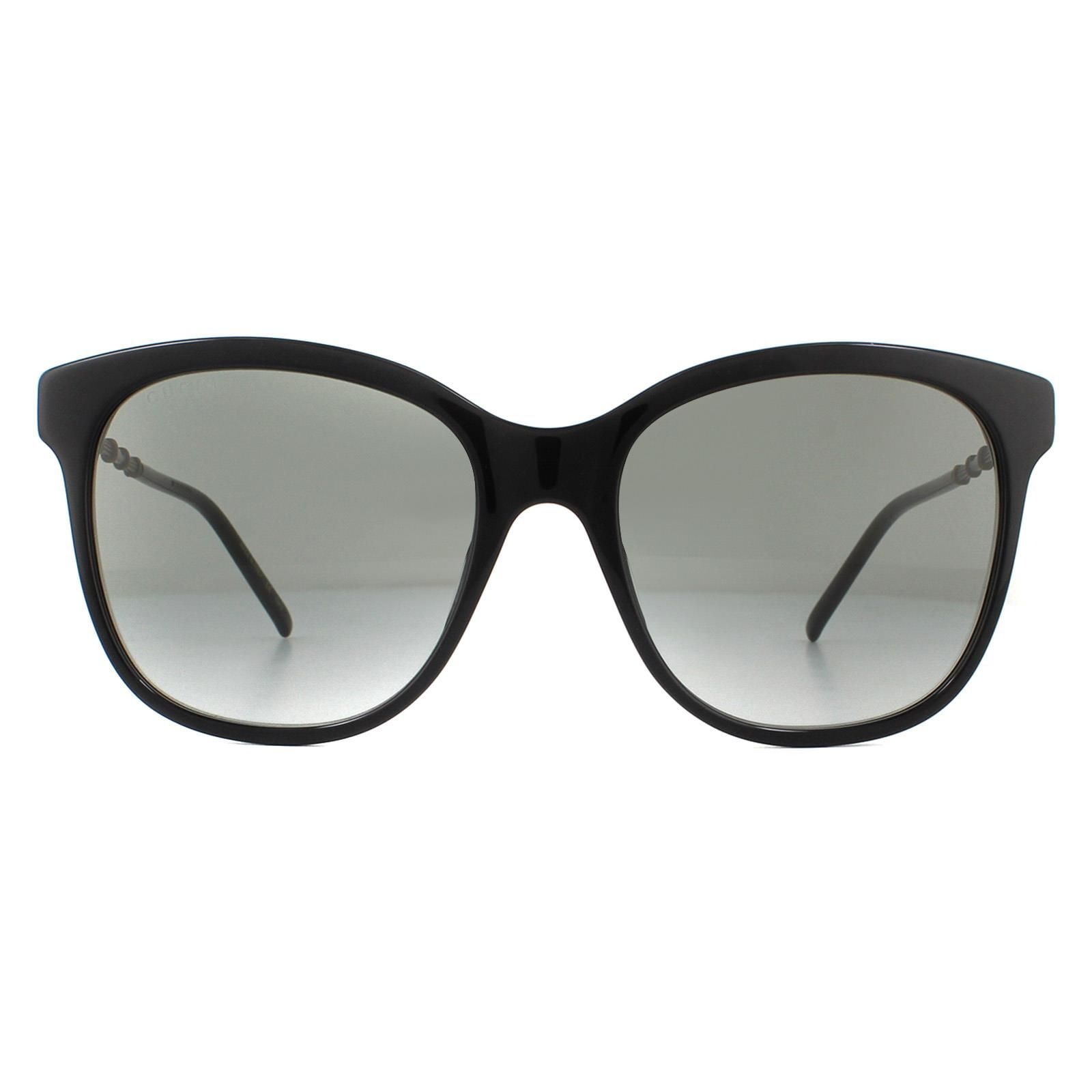 Gucci Square Black Grey Gradient Sunglasses