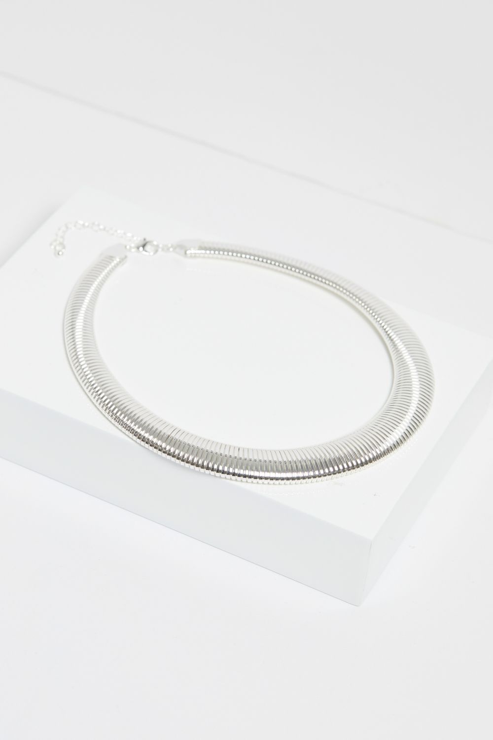 Jon Richard Silver Plated Statement Omega Necklace image 3