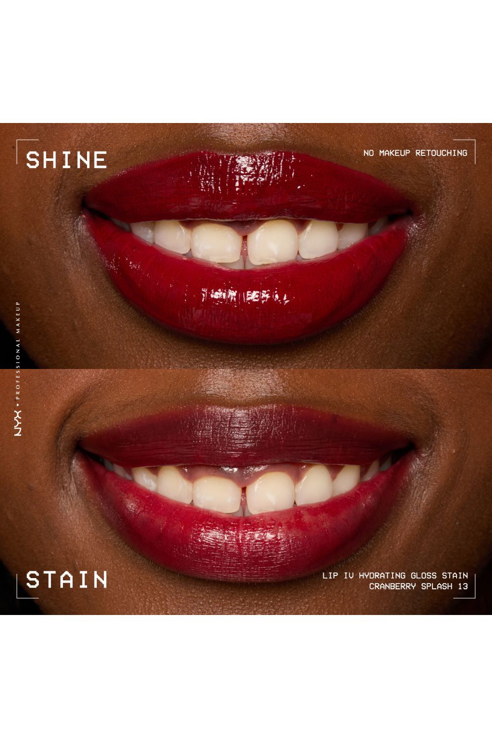 NYX Professional Makeup Lip IV Hydrating Gloss Stain, Lip Gloss 5ml Cranberry Splash image 6