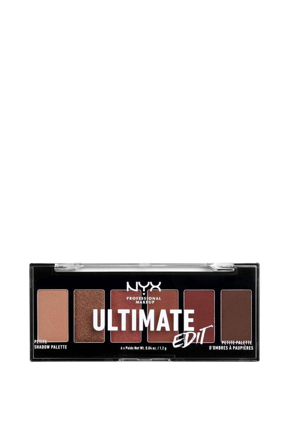 NYX Professional Makeup Ultimate Edit Petite Shadow Palette - 6 Shades Warm Neutrals image 1