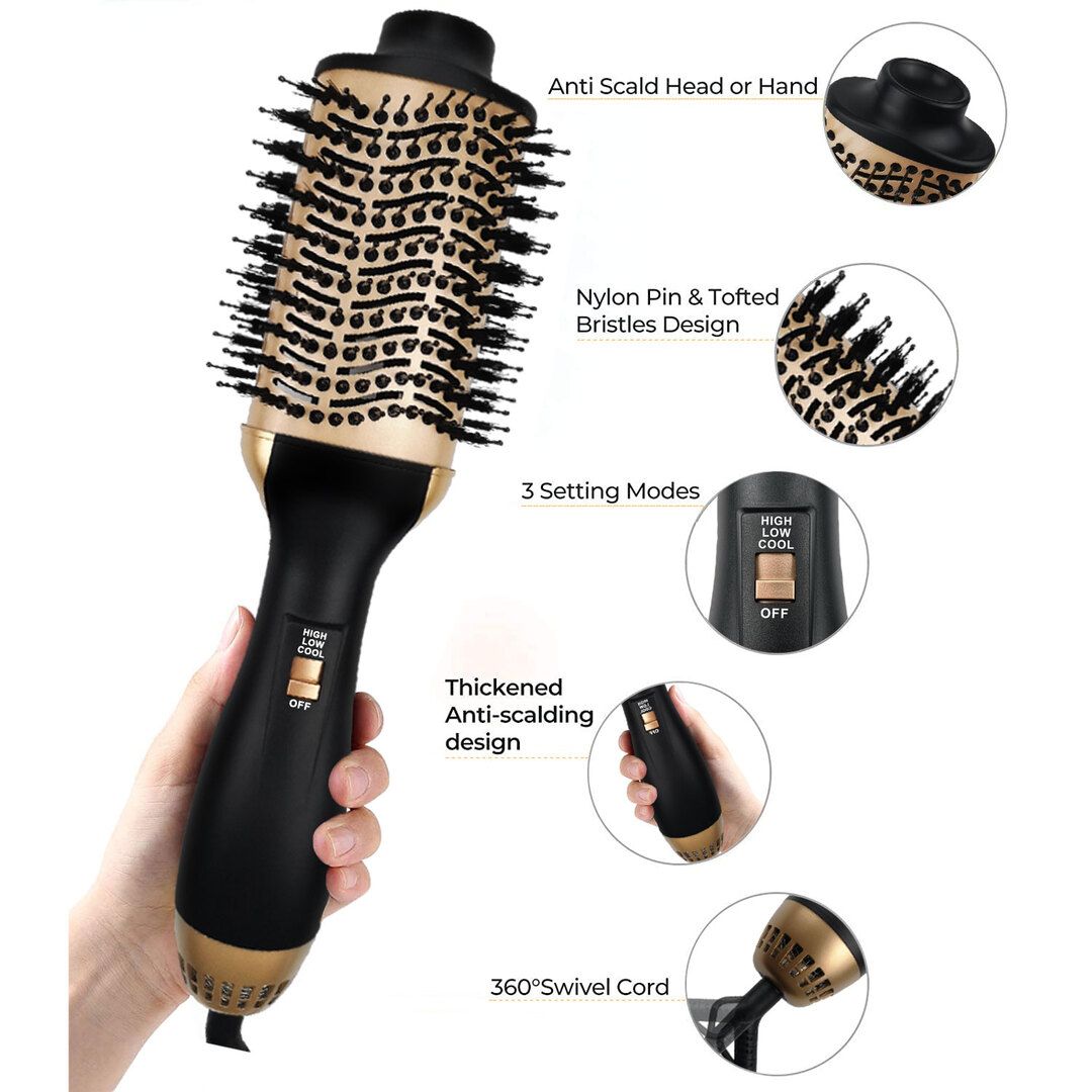 Erth Skin London All in One Professional Hair Styling Brush Uk/EU Plug image 4