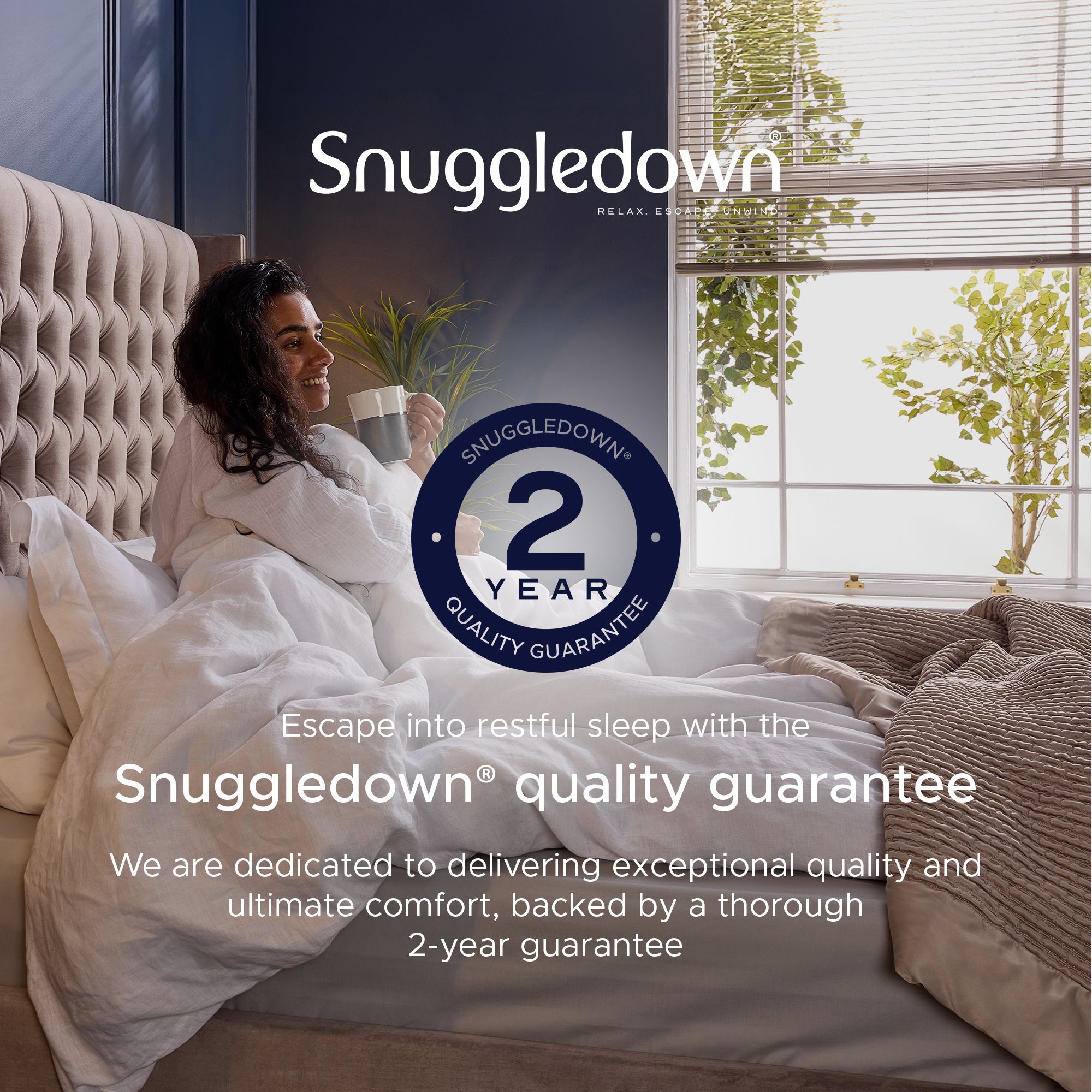 Snuggledown 4 Pack Hotel Medium Support Back Sleeper Pillow image 9