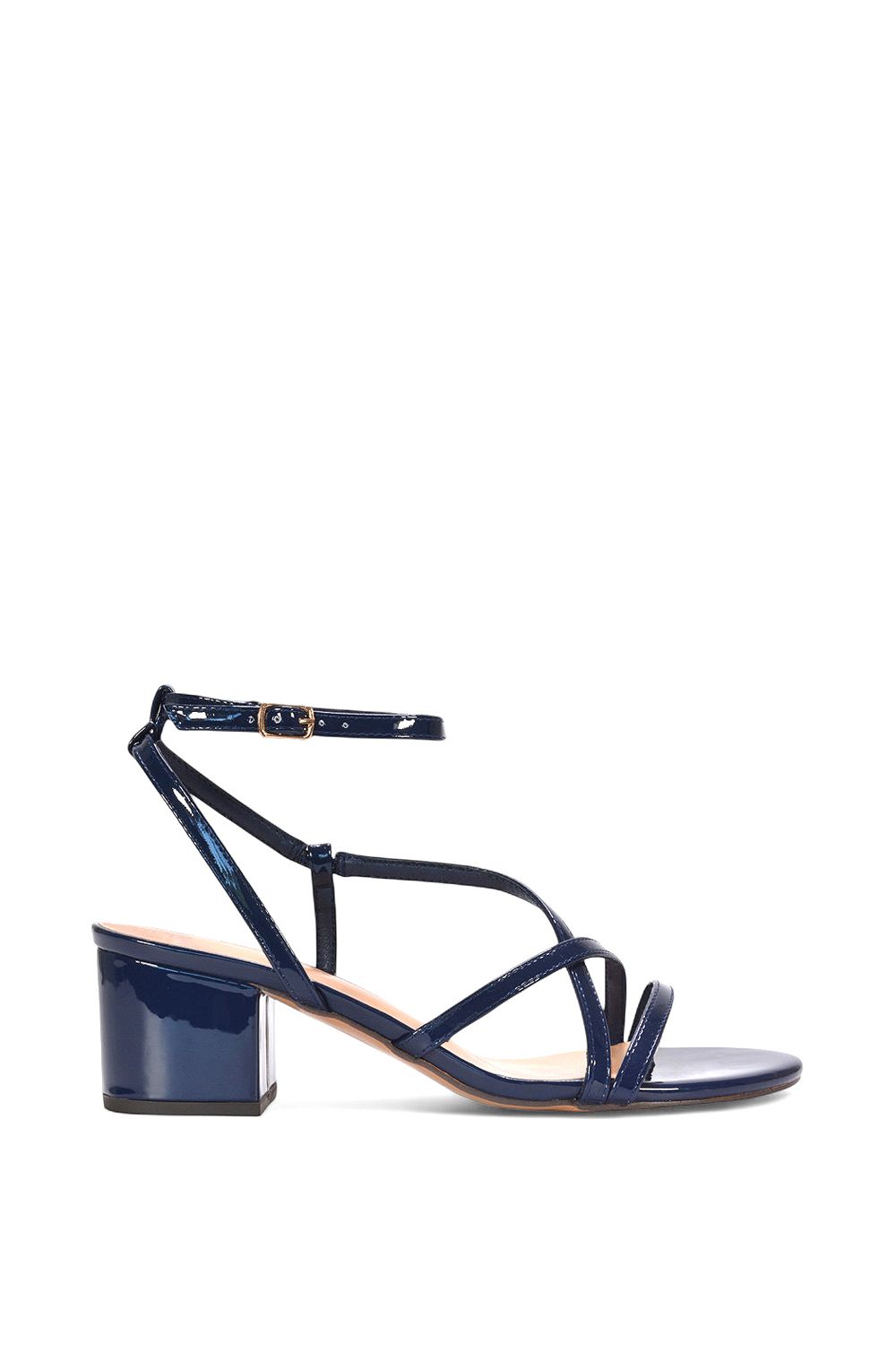XY London 'Maria' Block Heel Strappy Sandal Shoes image 1