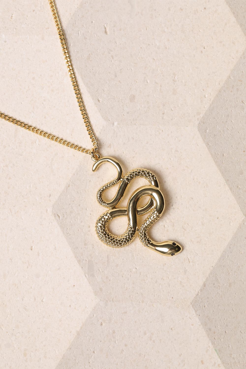 Jon Richard Gold Plated Snake Long Pendant image 3