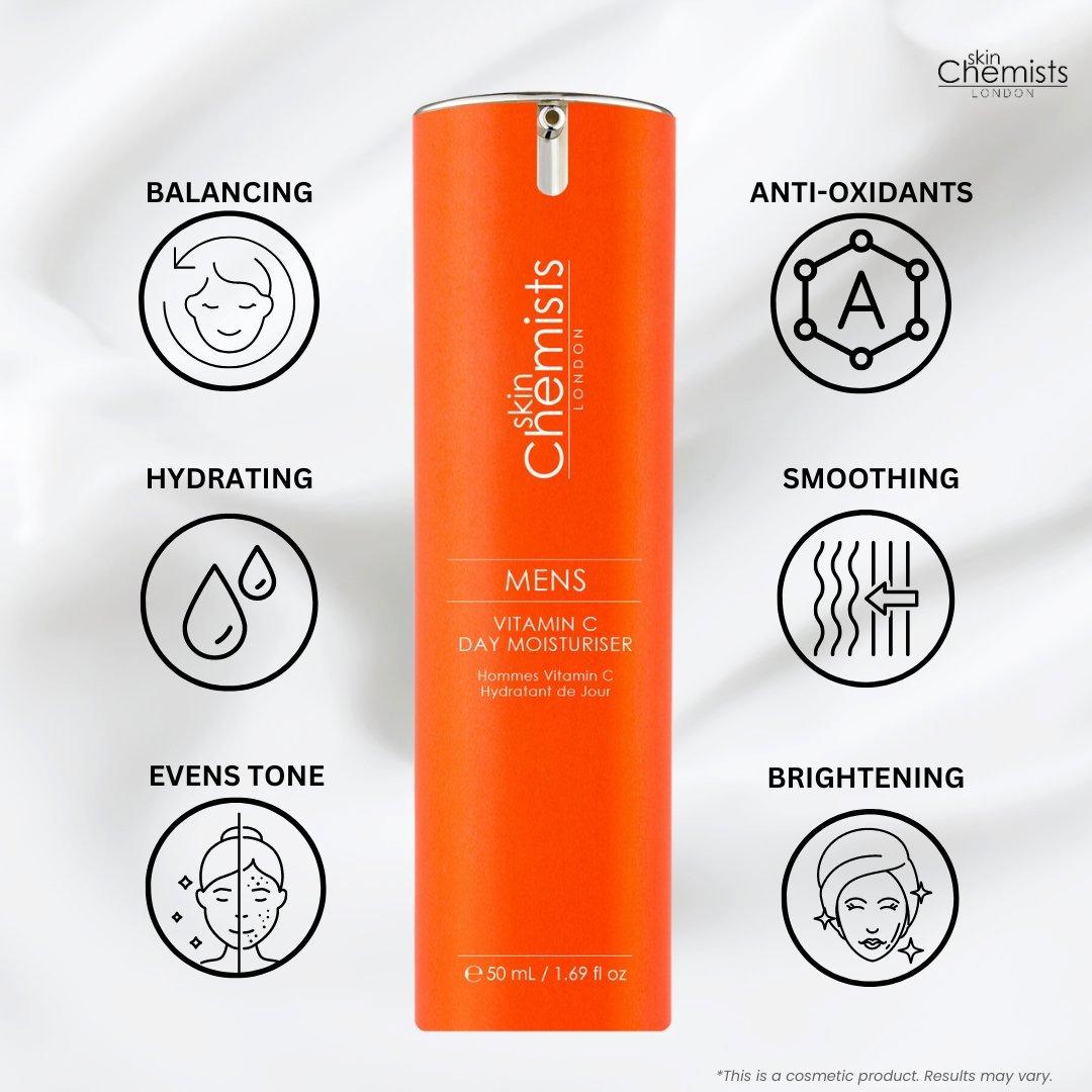 skinChemists professional Men's Vitamin C Day Moisturiser 50ml image 5