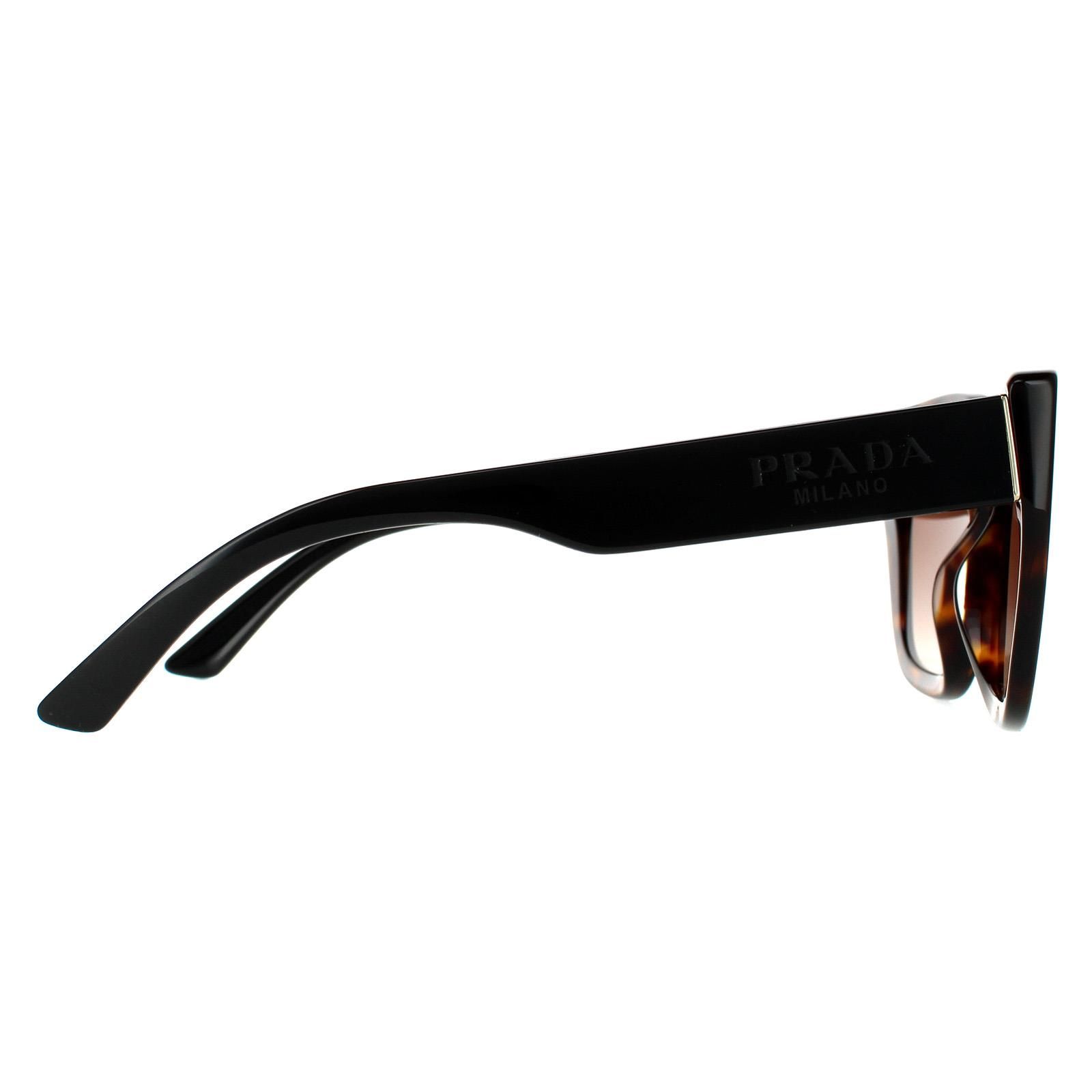 Prada Rectangle Havana Brown Gradient Sunglasses image 4