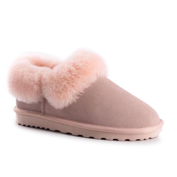 Aus Wooli Australia Sheepskin Wool Traditional Ankle Slippers