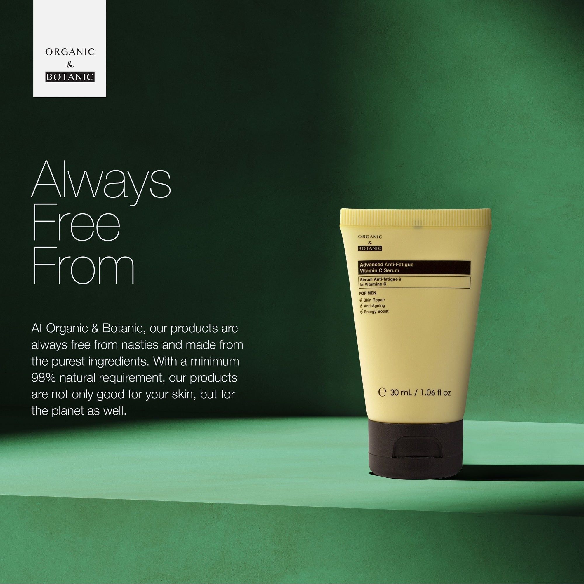 Organic & Botanic Advanced Anti-Fatigue Vitamin C Serum For Men 30ml x 2 Duo Pack image 4