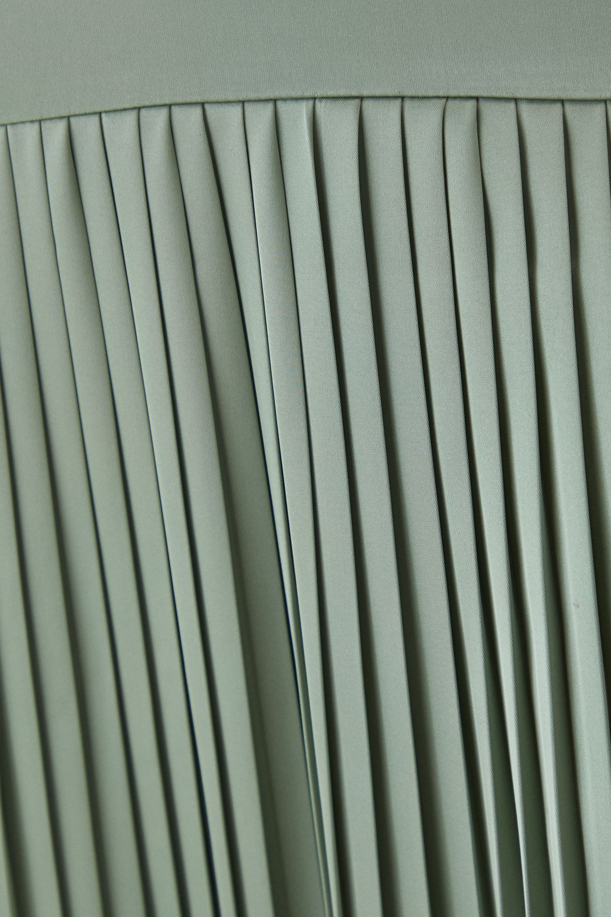 MissPap Premium Satin Square Pleated Skirt Bridesmaid Dress Sage image 5