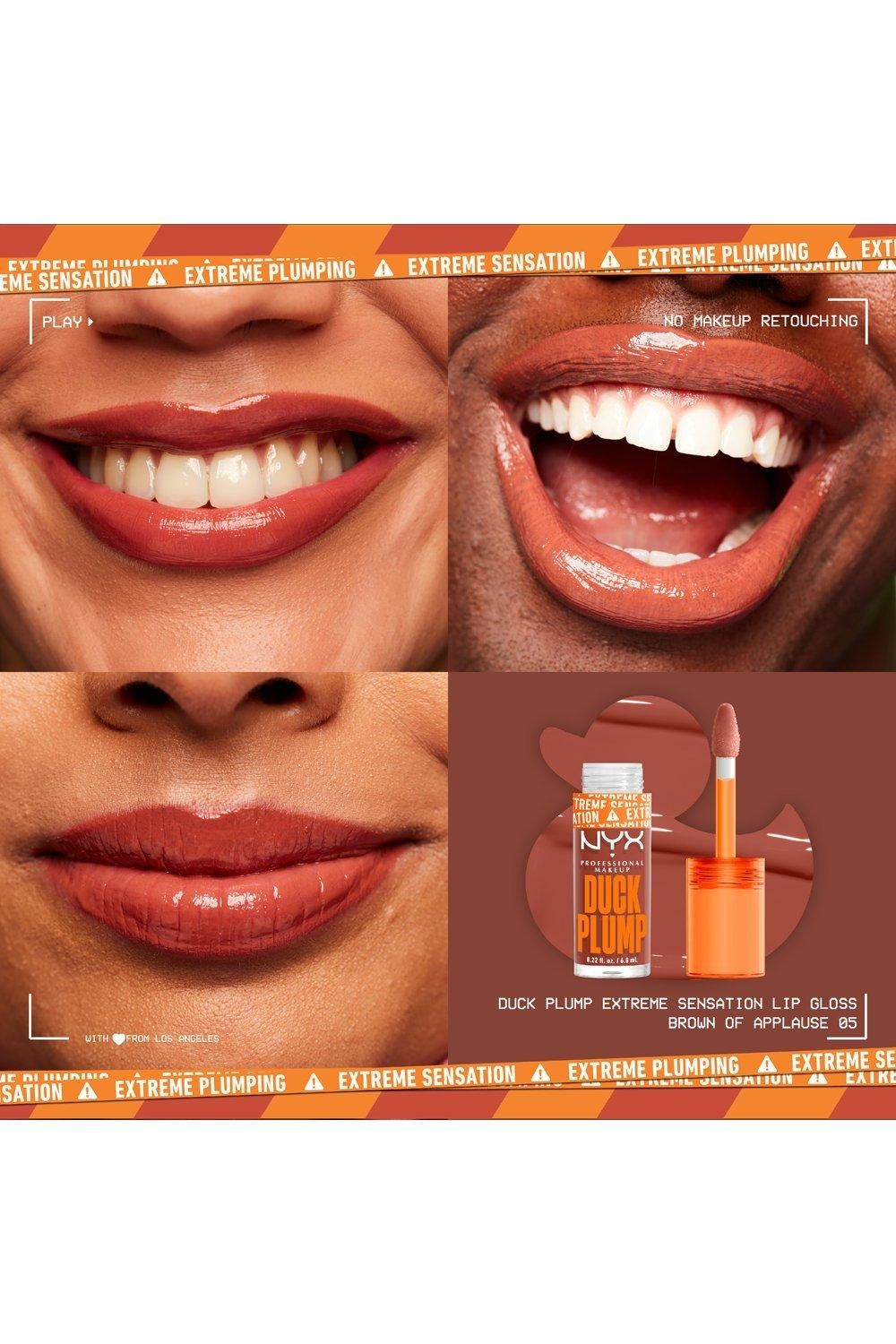 NYX Professional Makeup Duck Plump Lip Plumping Gloss Brown Of Applause image 5