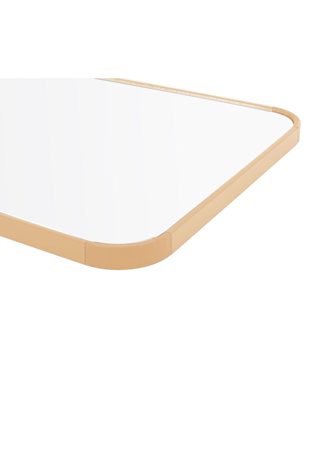 Living and Home Gold Rounded Rectangular Metal Frame Door/Wall Mount Mirror for Hallway, Bedroom & Bathroom, 28cm W x 118cm H image 6