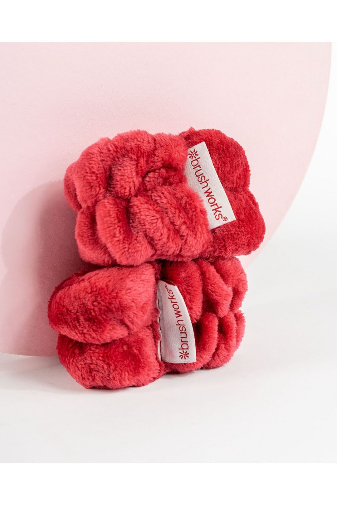 Brushworks Limited Edition Microfibre Wrist Wash Bands Red image 4