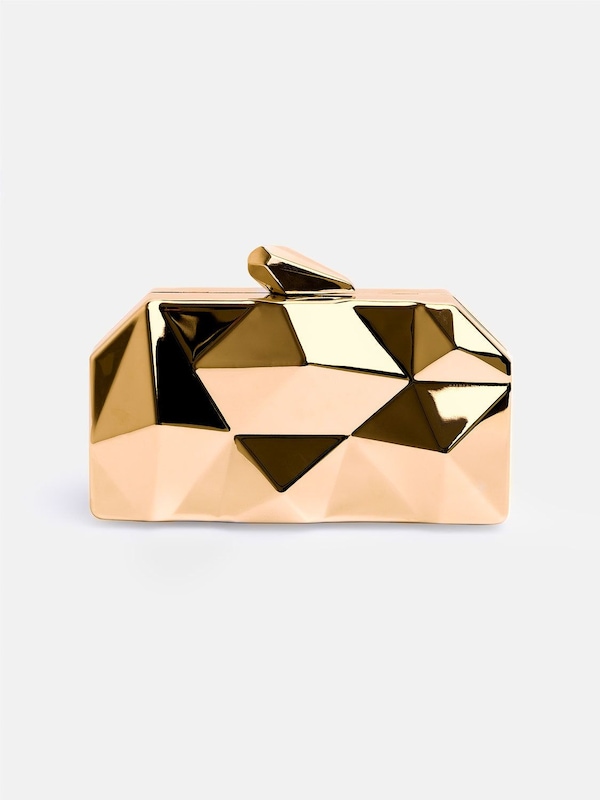 Where's That From 'Melanie' Geometric Pattern Clutch Bag