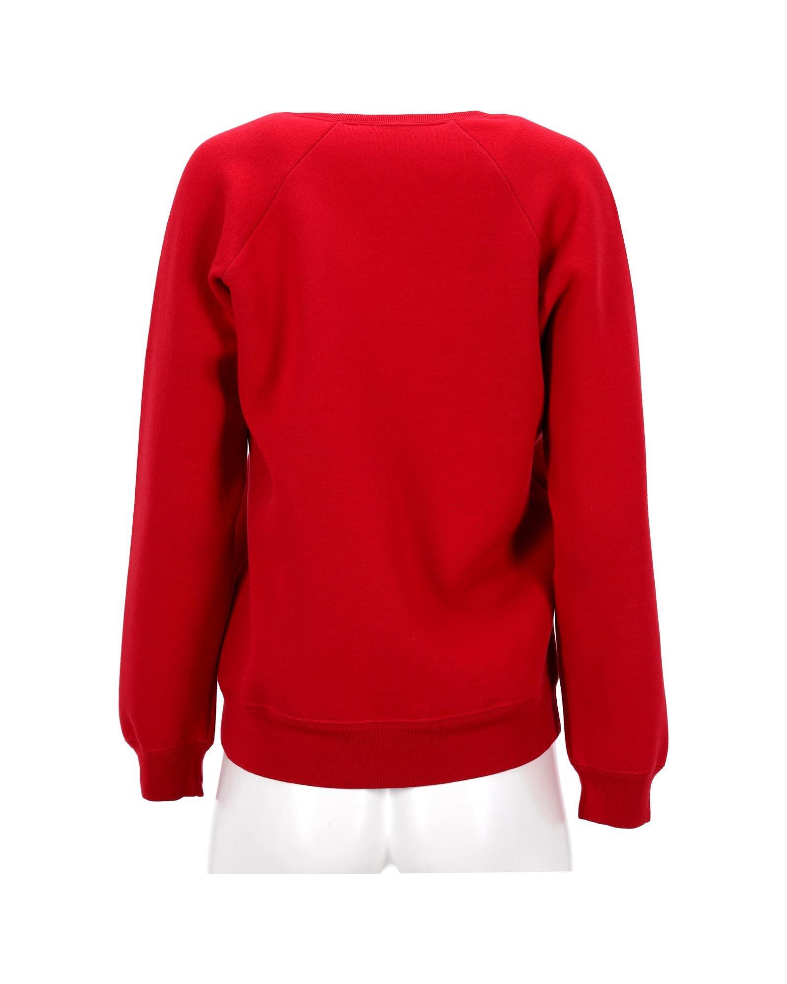 Marc Jacobs Preloved Crystal Embellished Star Sweatshirt Wo - Red Pullovers image 7