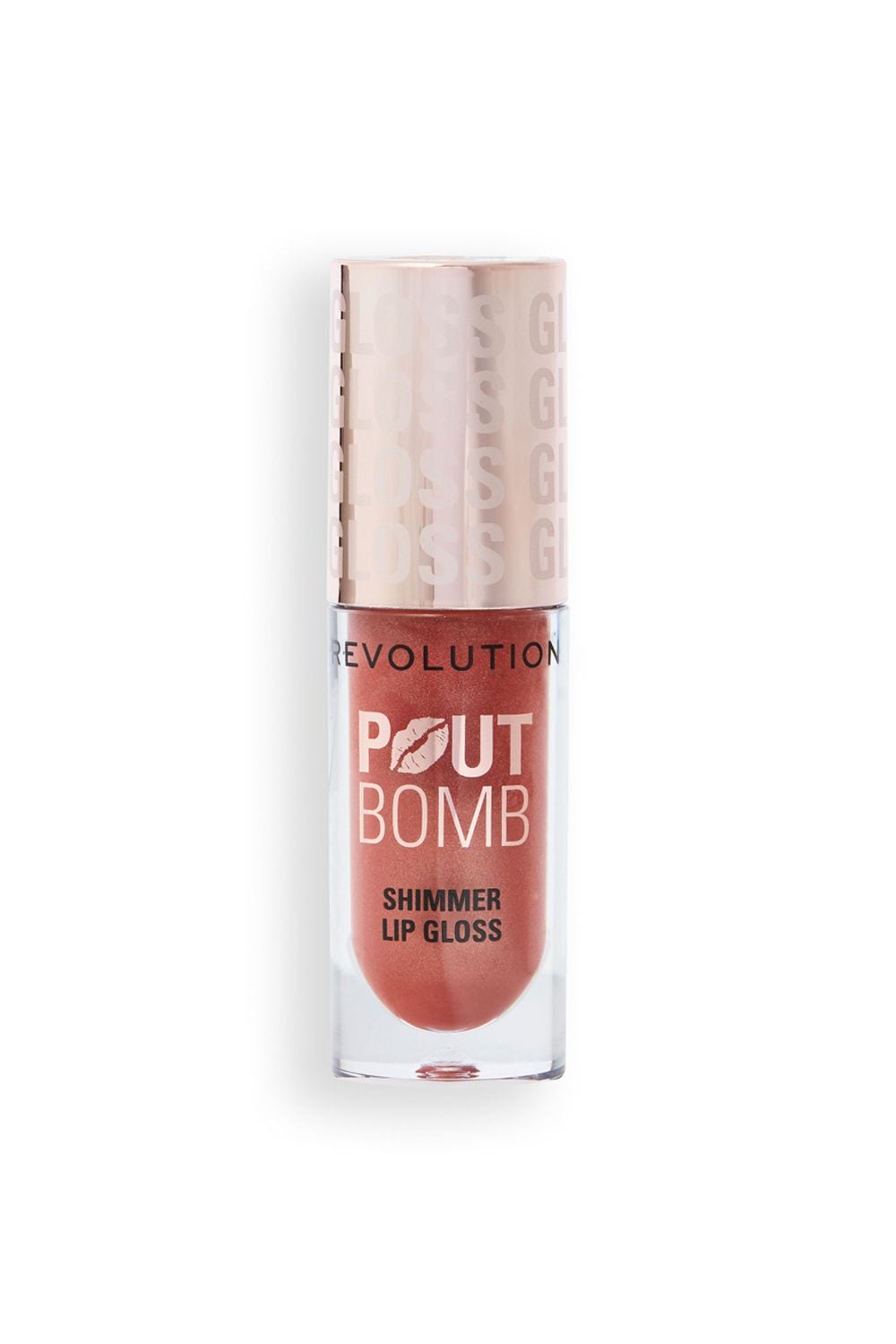 Revolution Pout Bomb Shimmer Lip Gloss Nude Glow image 3