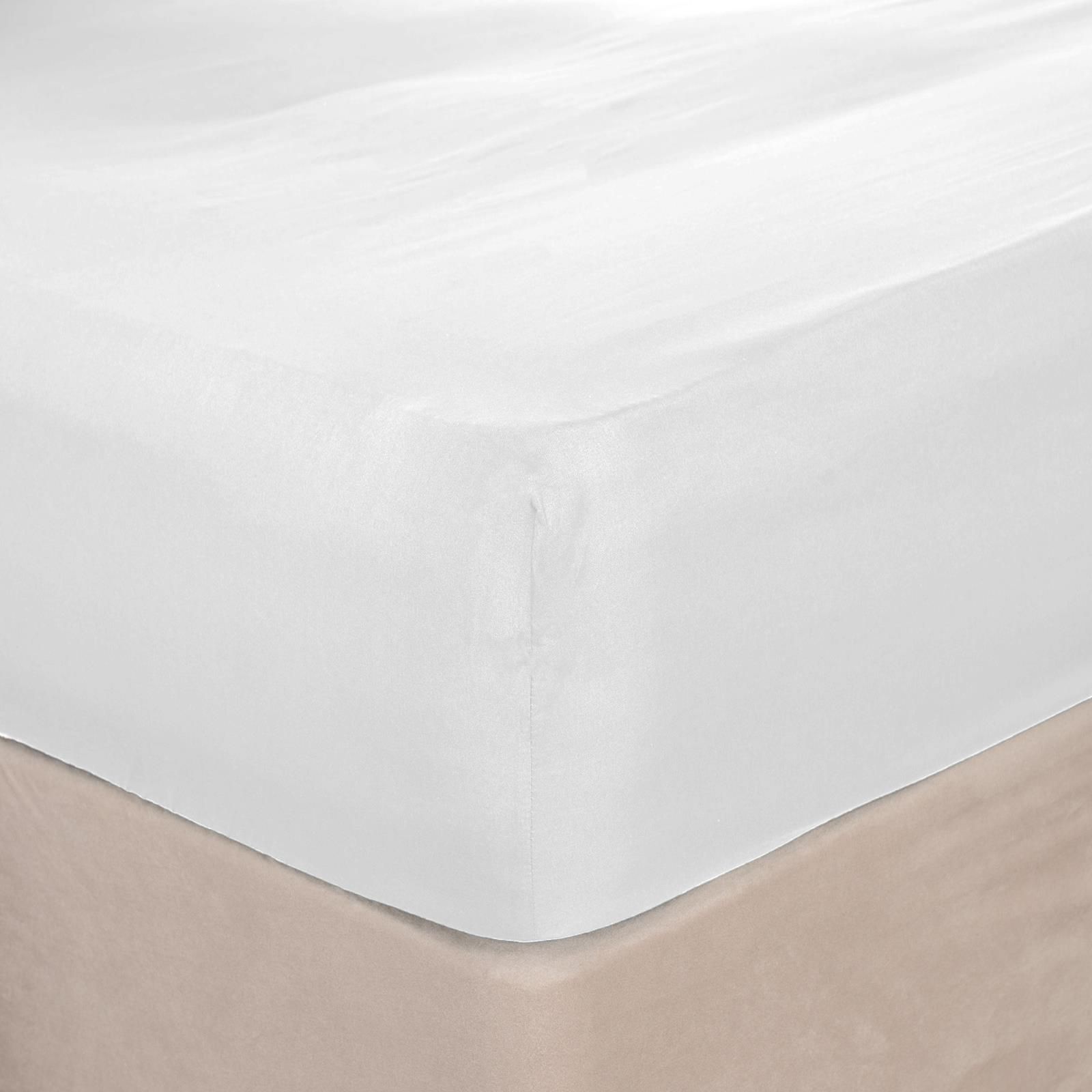 OHS Plain Bed Sheet Microfibre Deep Fitted Soft image 3