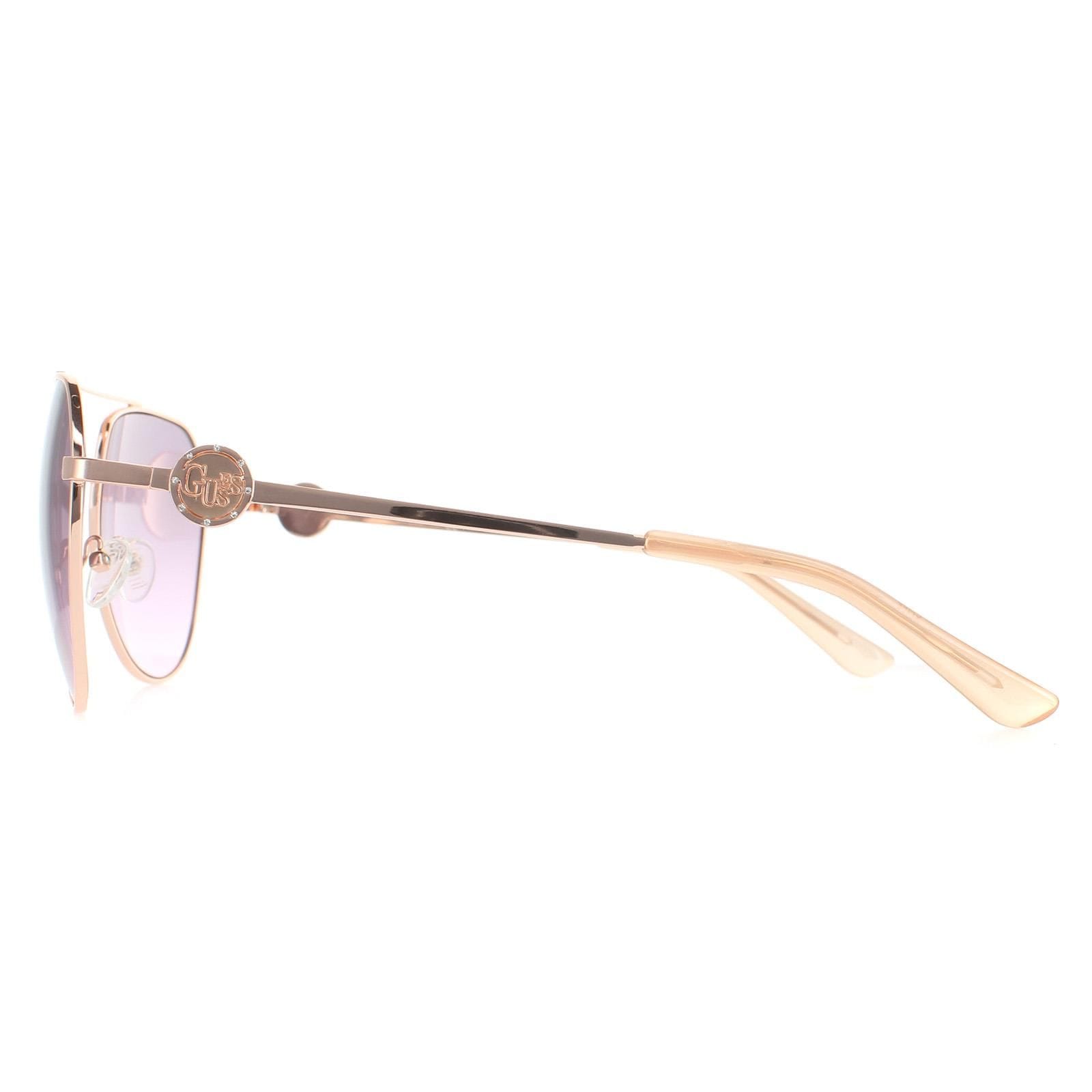 Guess Aviator Shiny Rose Gold Bordeaux Gradient GF6140 image 3