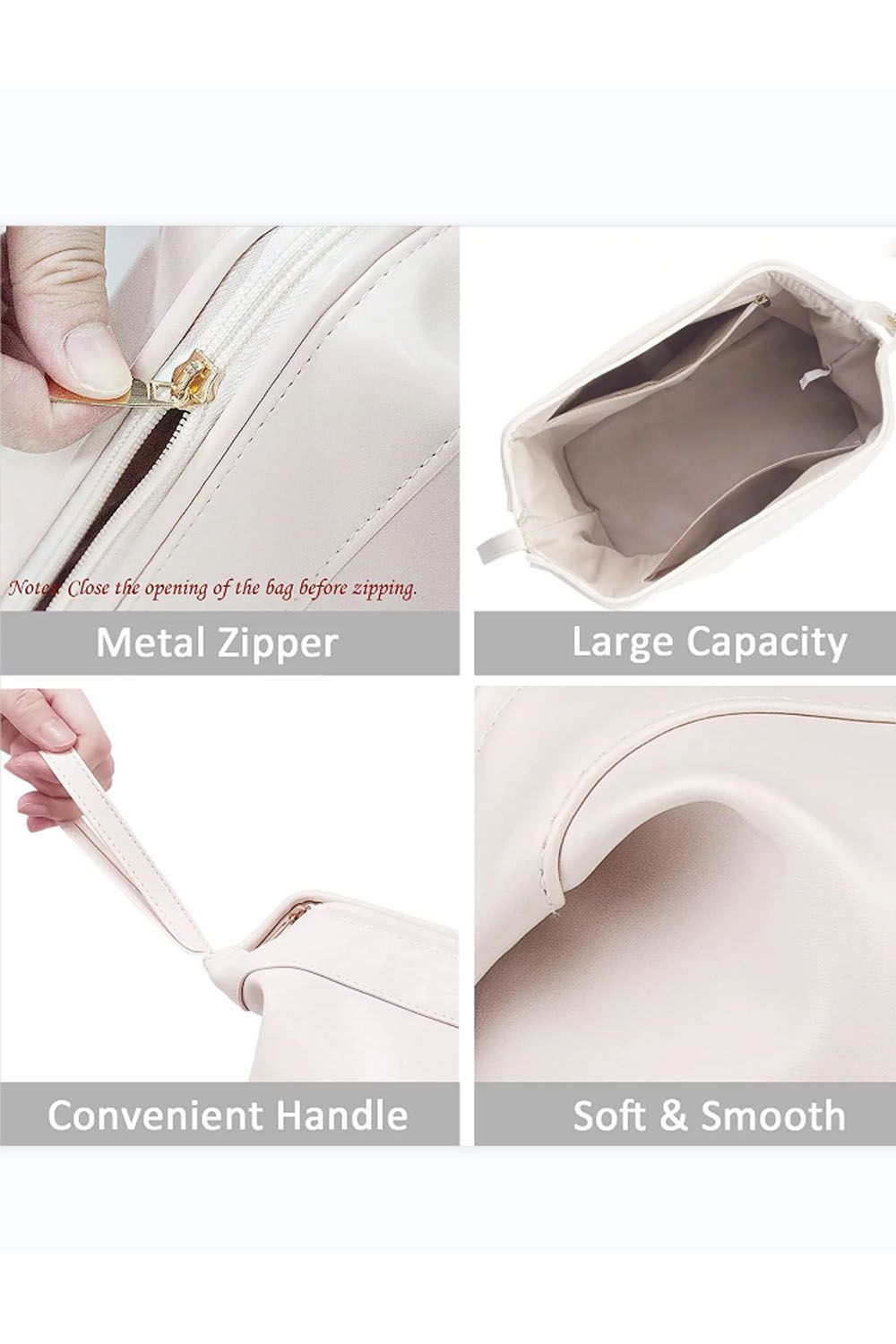 SHEONLY Toiletry Bag Travel Bag Water-resistant Makeup Cosmetic Bag Travel Organizer for Accessories For Home Dormitory Office image 4