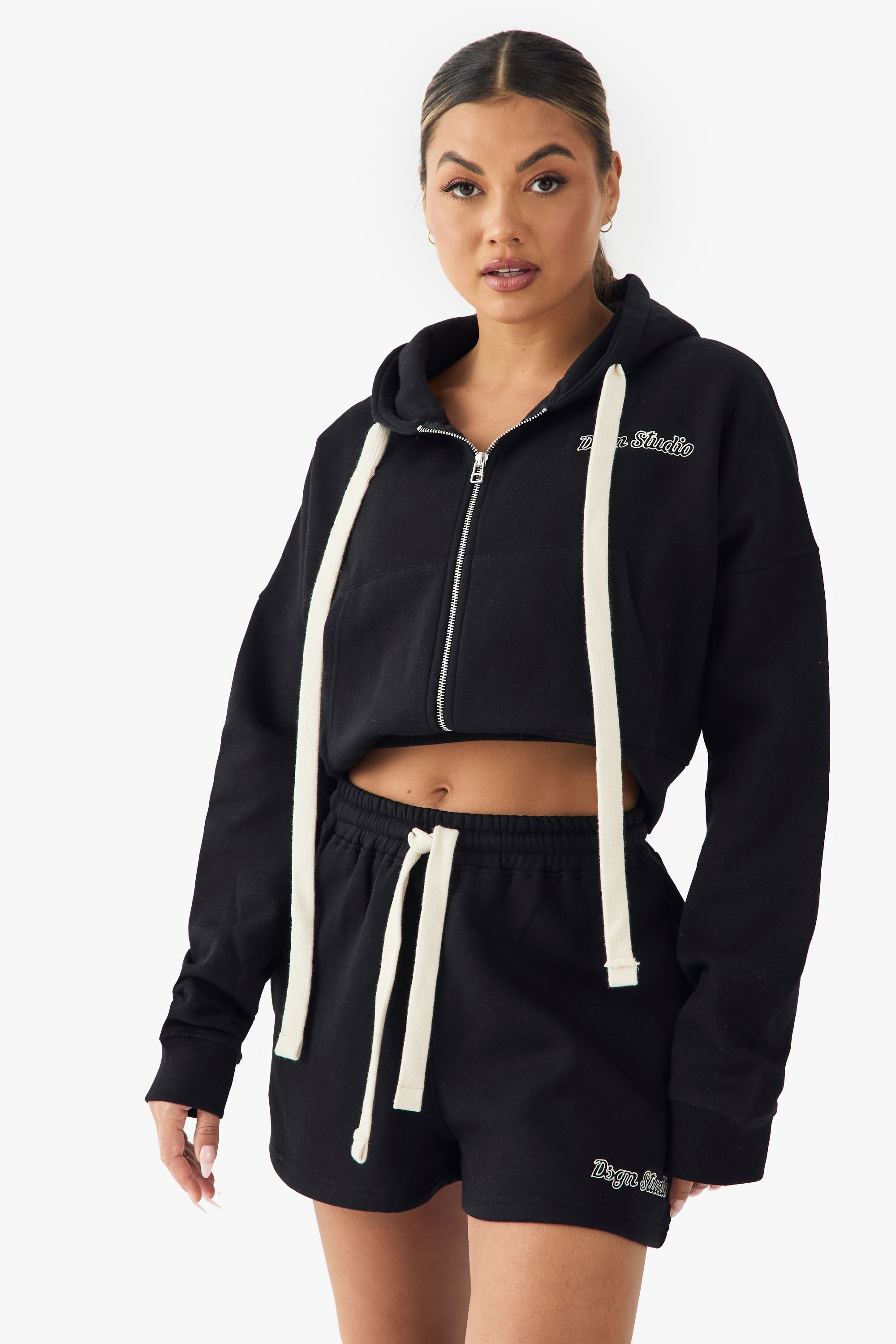 DSGN Studio DSGN Studio Contrast Drawcord Sweat Short Black