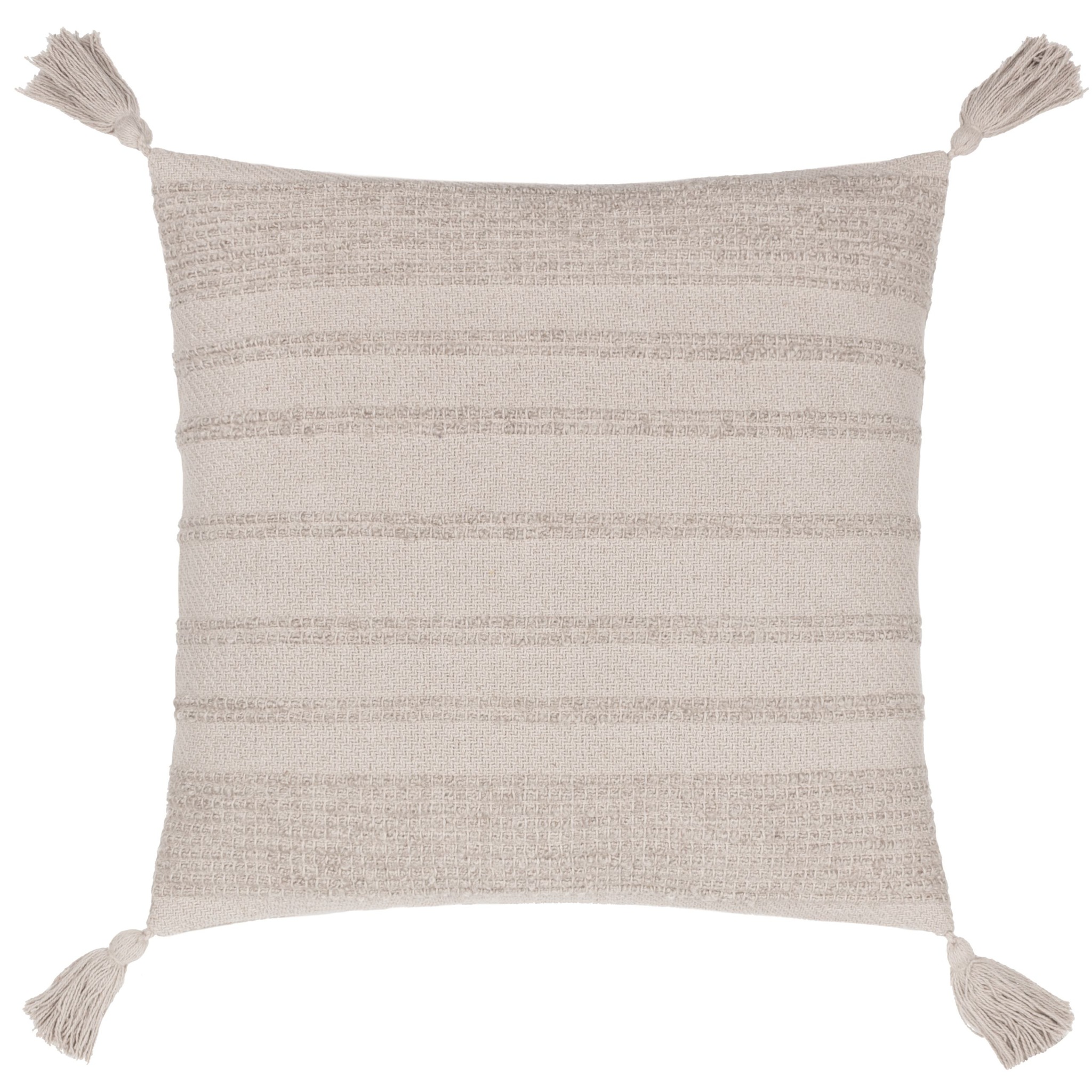 Yard Larch Woven Tasselled Polyester Filled Cushion image 1