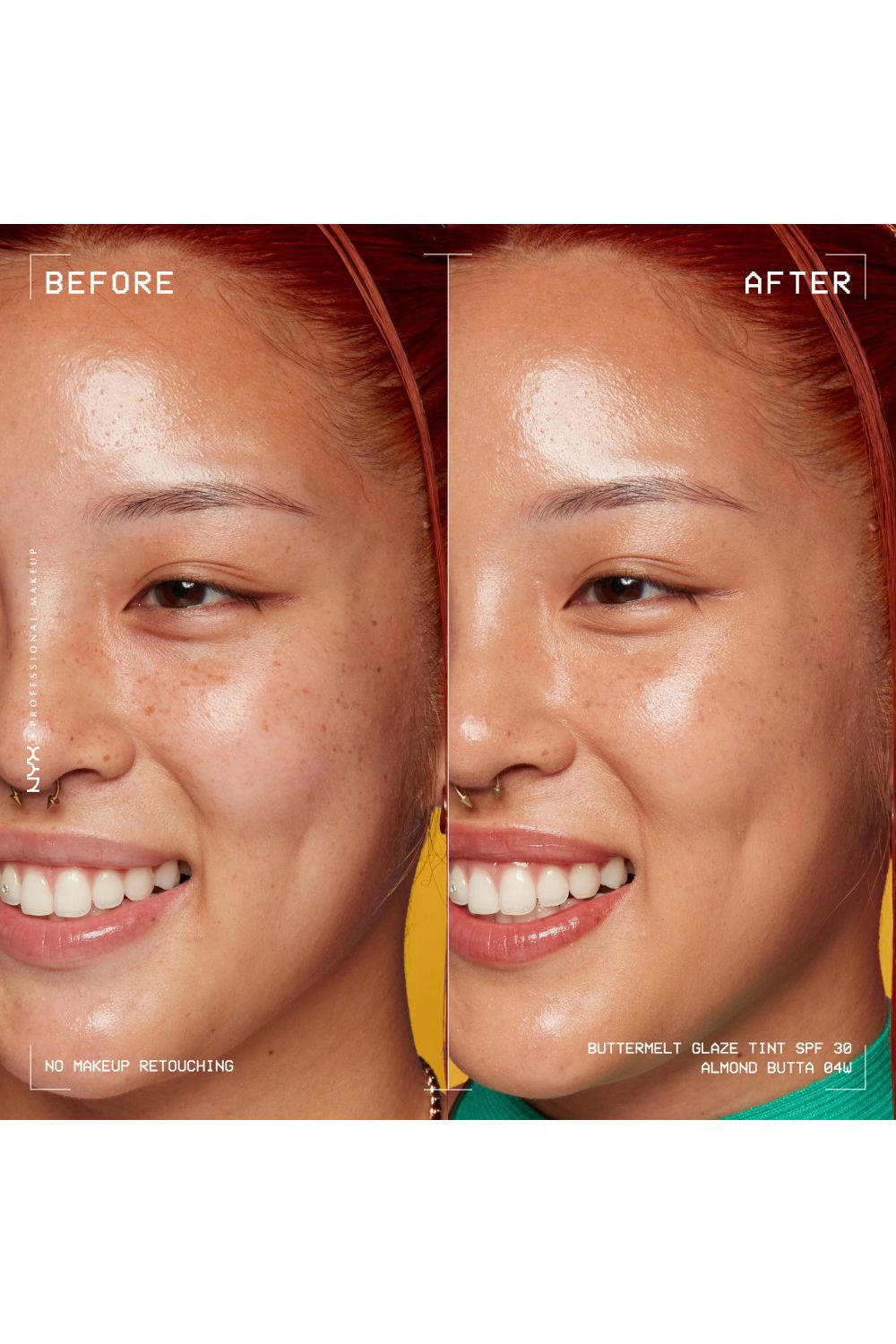 NYX Professional Makeup Buttermelt Glaze Soft Glow Skin Tint + SPF/FPS 30 30ml Almond Butta image 6