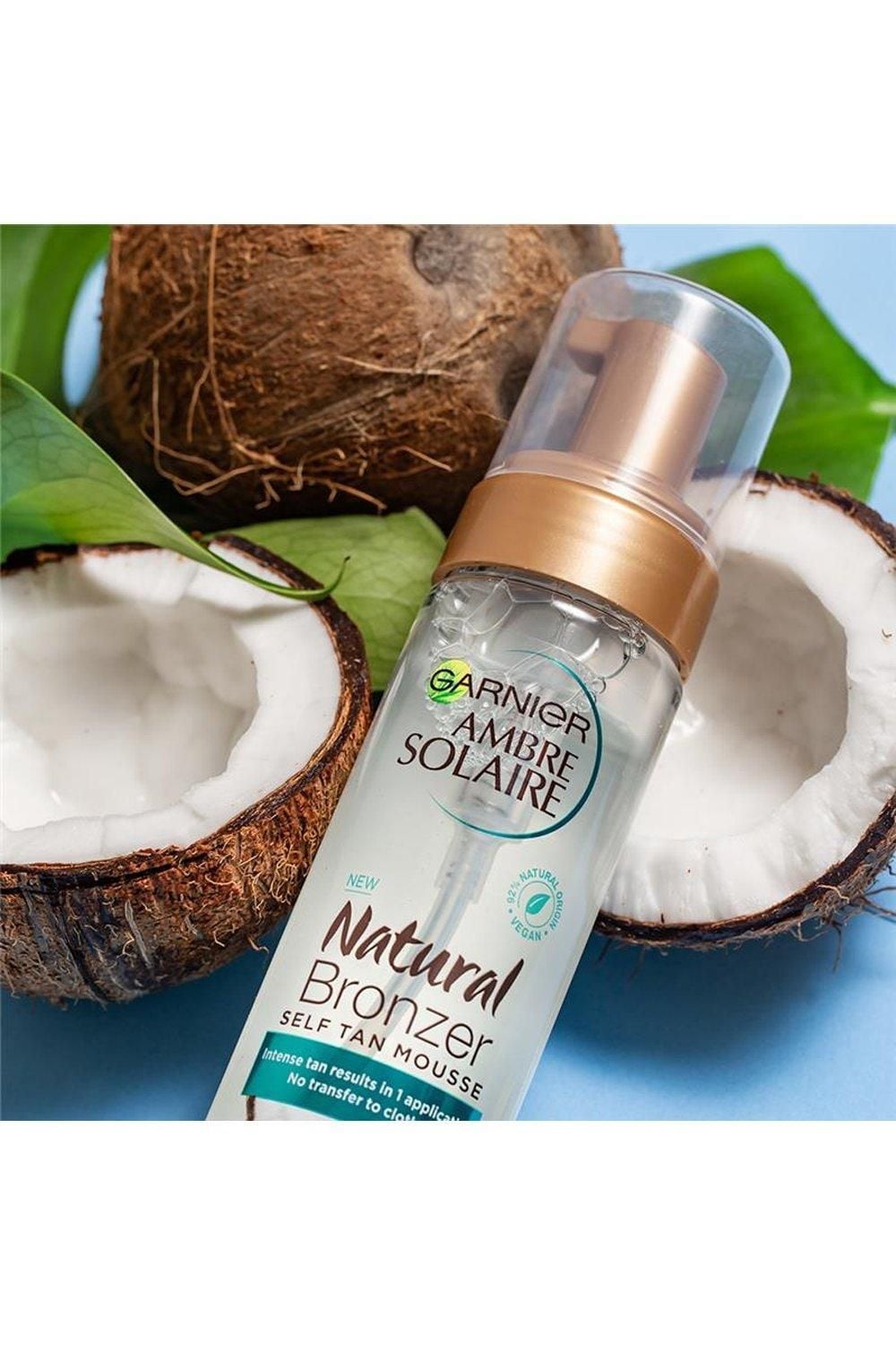 Garnier Ambre Solaire Vegan Natural Bronzer Intense Clear Self Tan Mousse Multi image 6