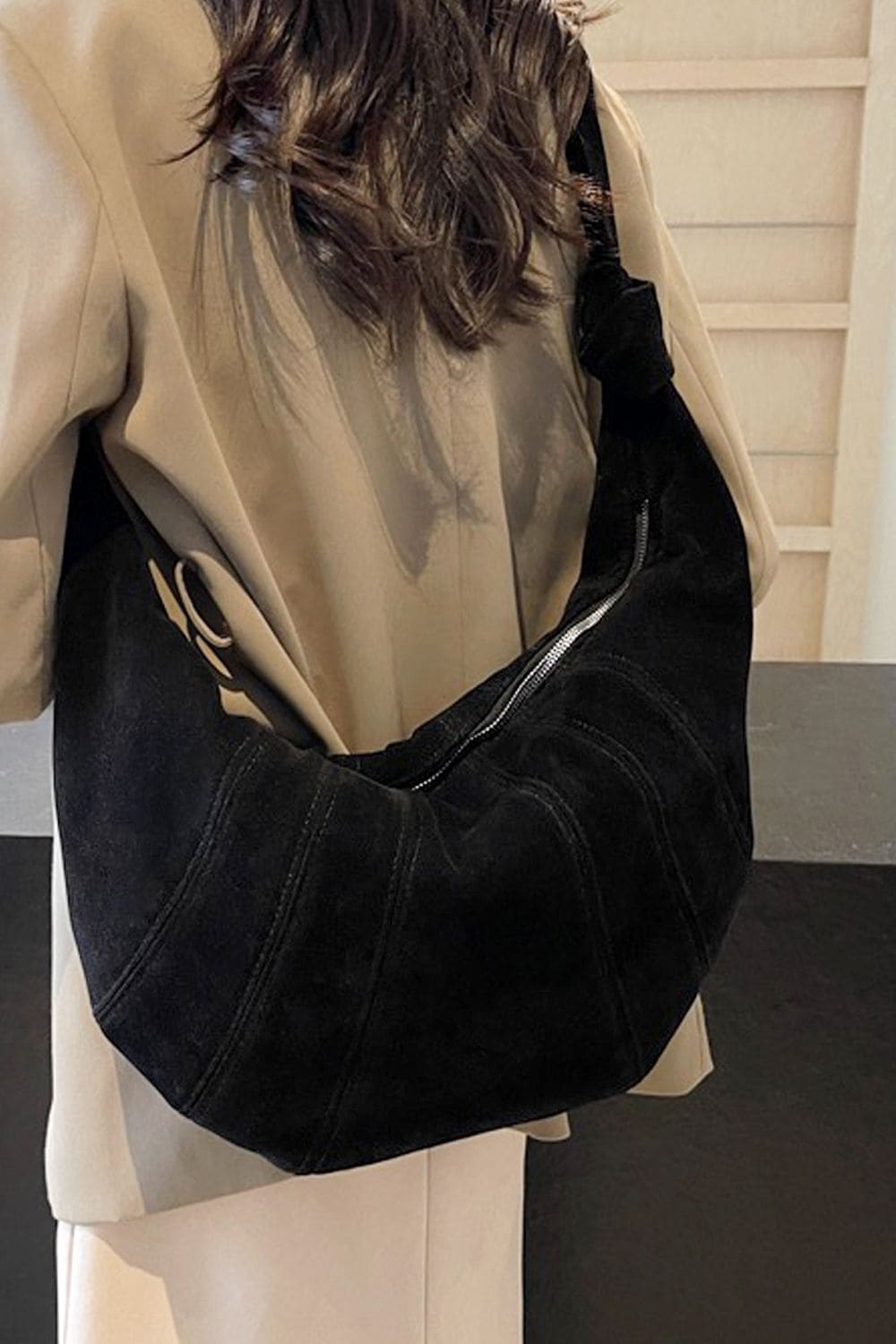 XY London 'Claud' Crescent Baguette Crossbody Shoulder Bag image 1