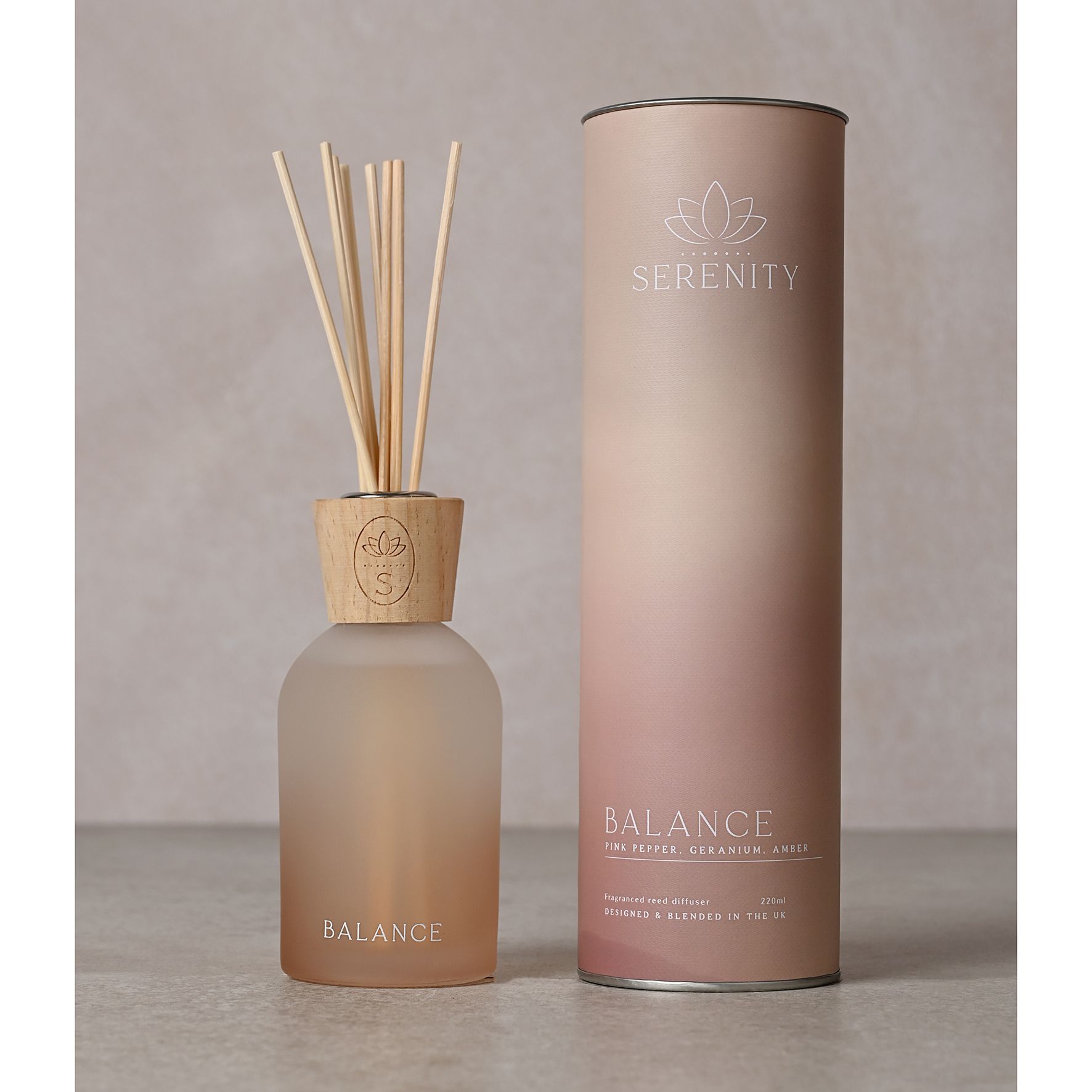 Serenity Balance Diffuser 220ml Pink Pepper, Geranium & Amber image 1