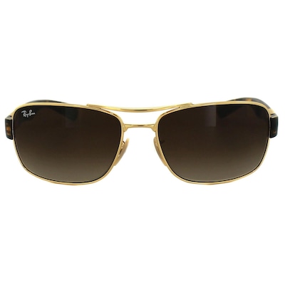 Ray-Ban Rectangle Gold Brown Gradient Sunglasses