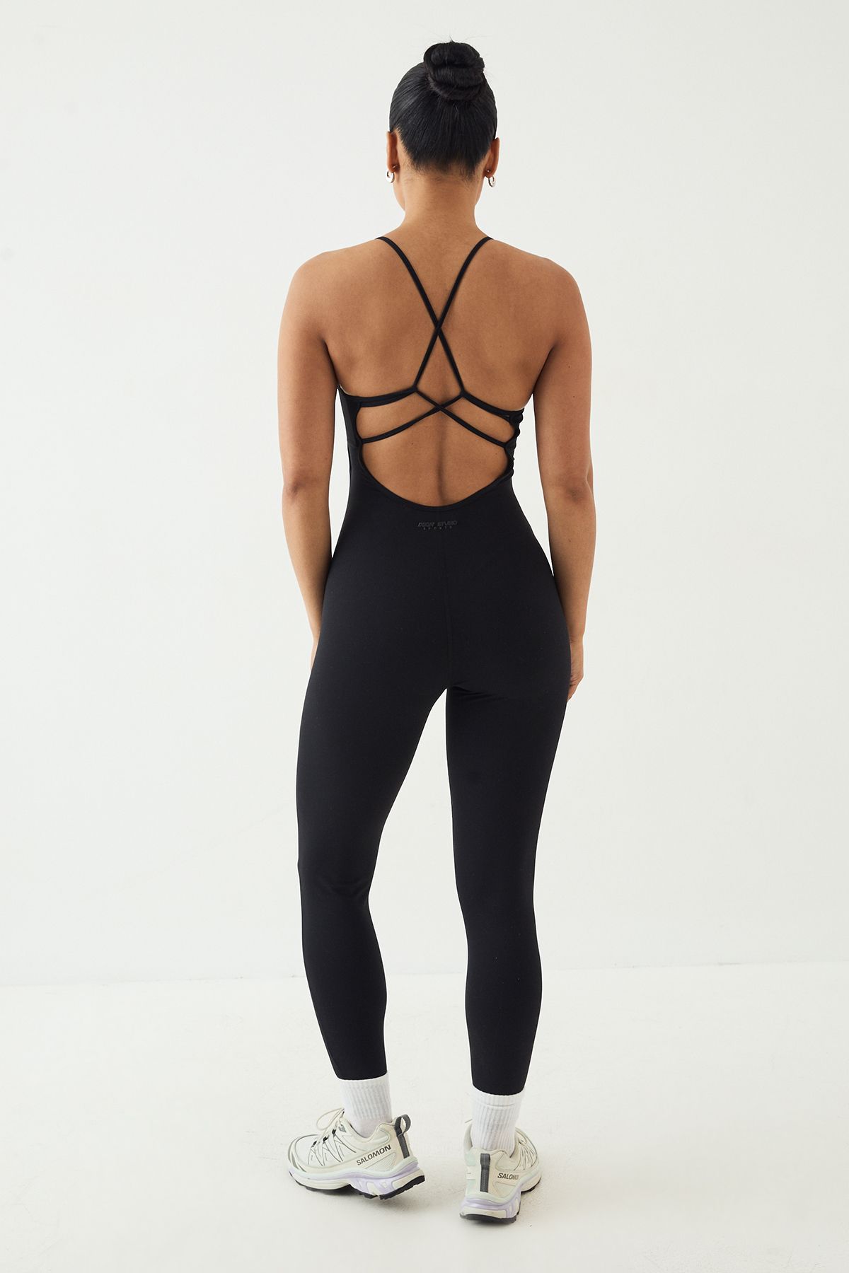 DSGN Studio DSGN Studio Ultra Sculpt Strappy Back Unitard Jumpsuit Black image 2