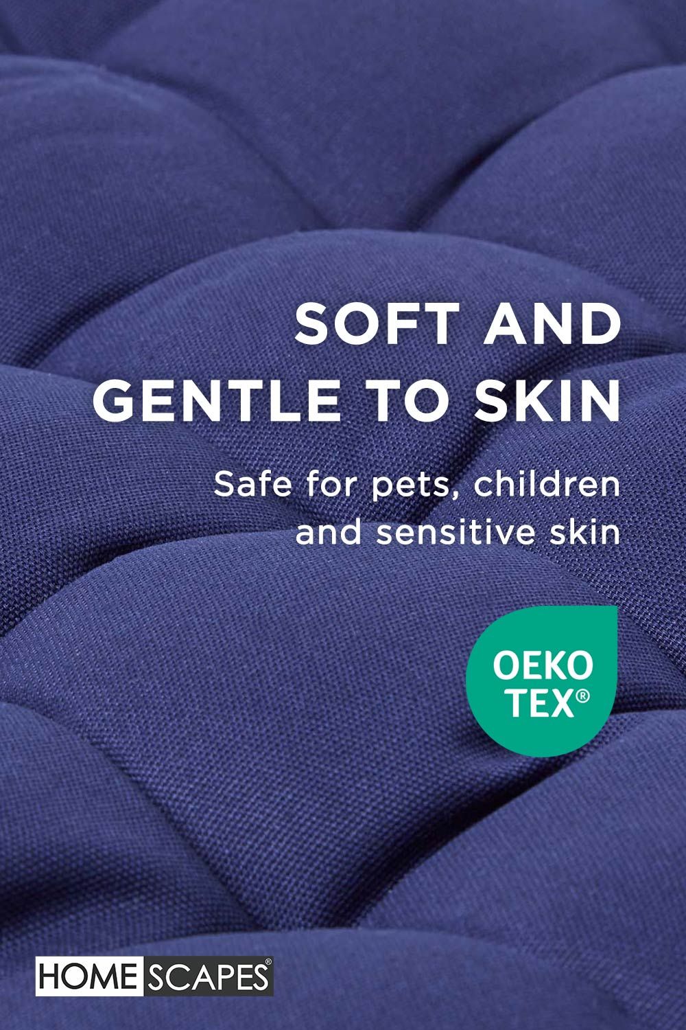 Homescapes Garden Bench Cushion Luxury 2 Seater Cotton Indoor Outdoor Pad, 108 x 42cm image 3