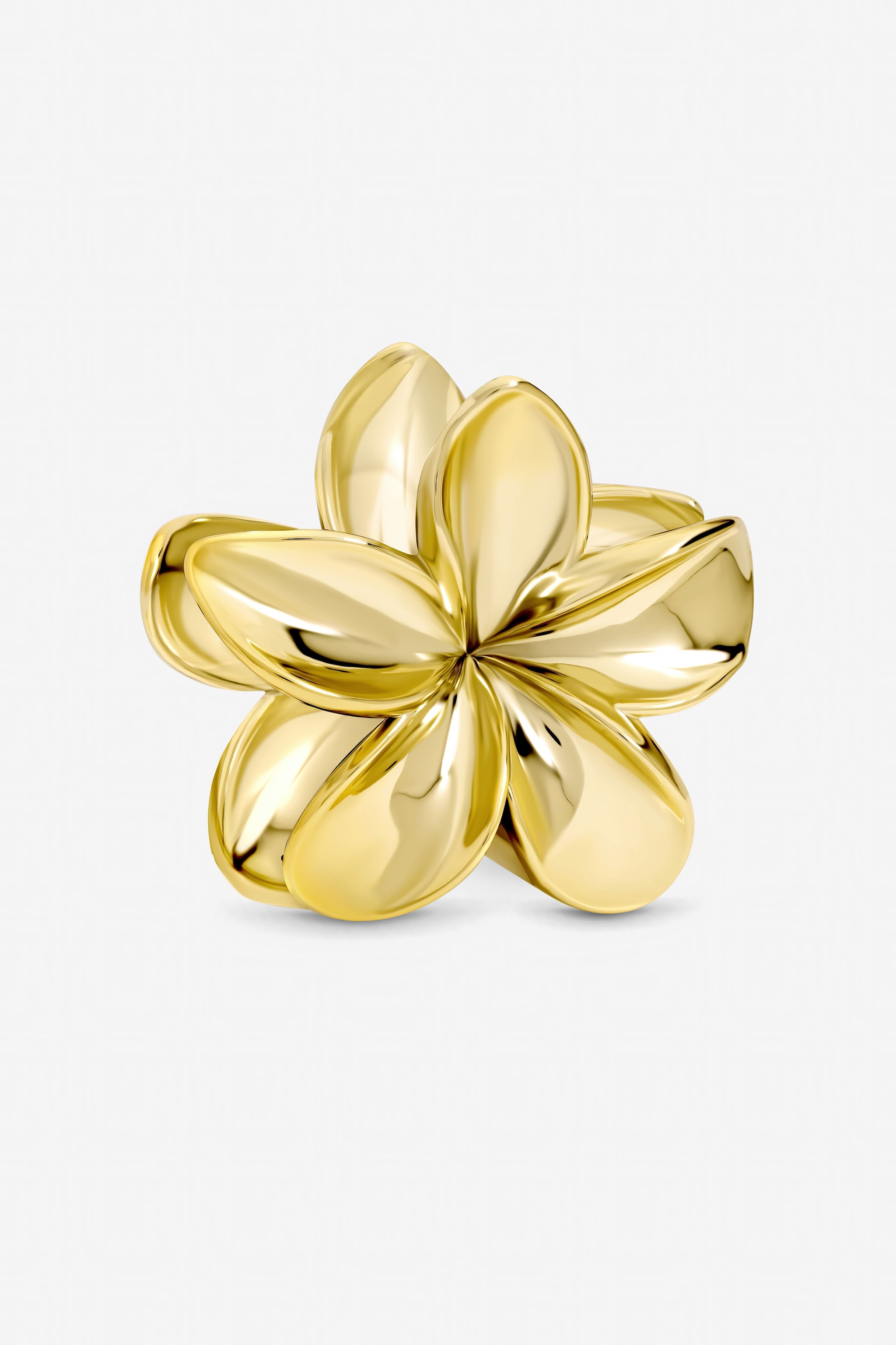 Mood Gold Floral Claw Clip image 1