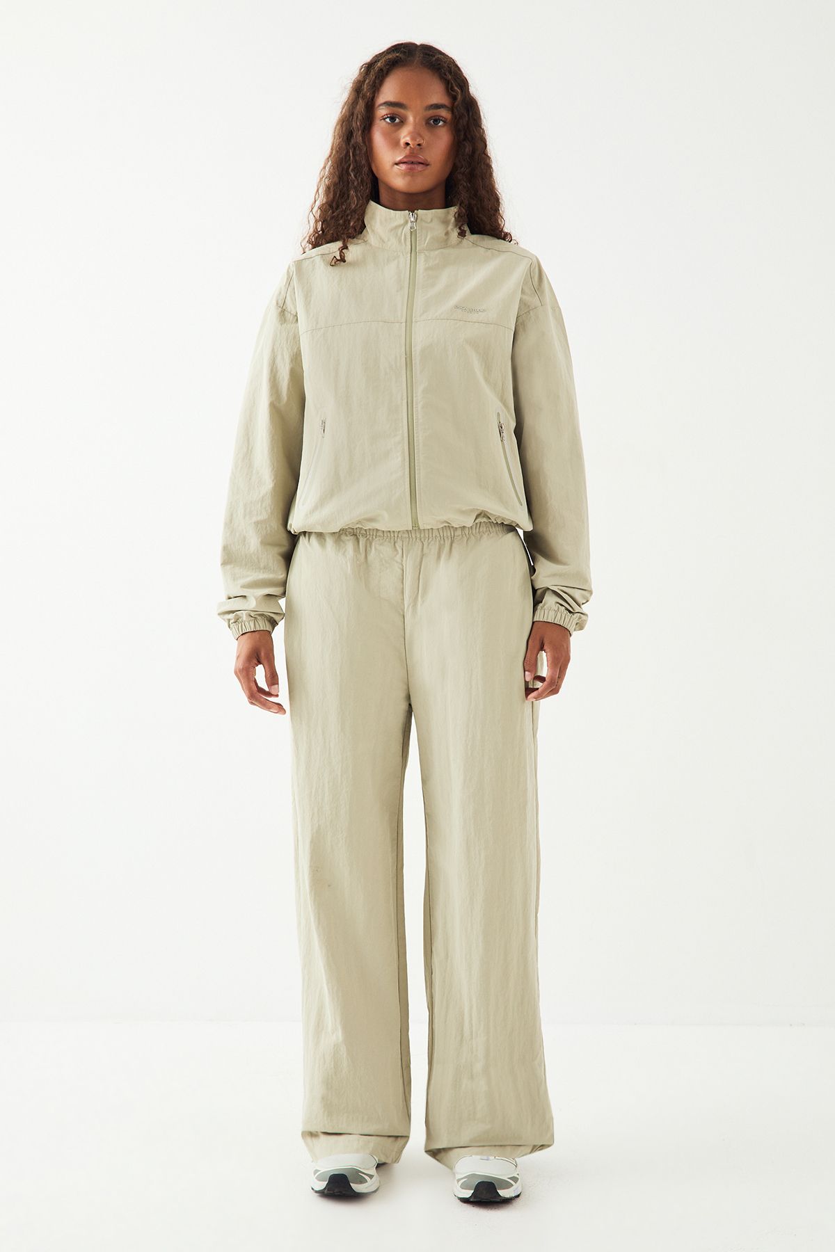 DSGN Studio DSGN Studio Sport Nylon Straight Leg Trouser Ice Grey image 5