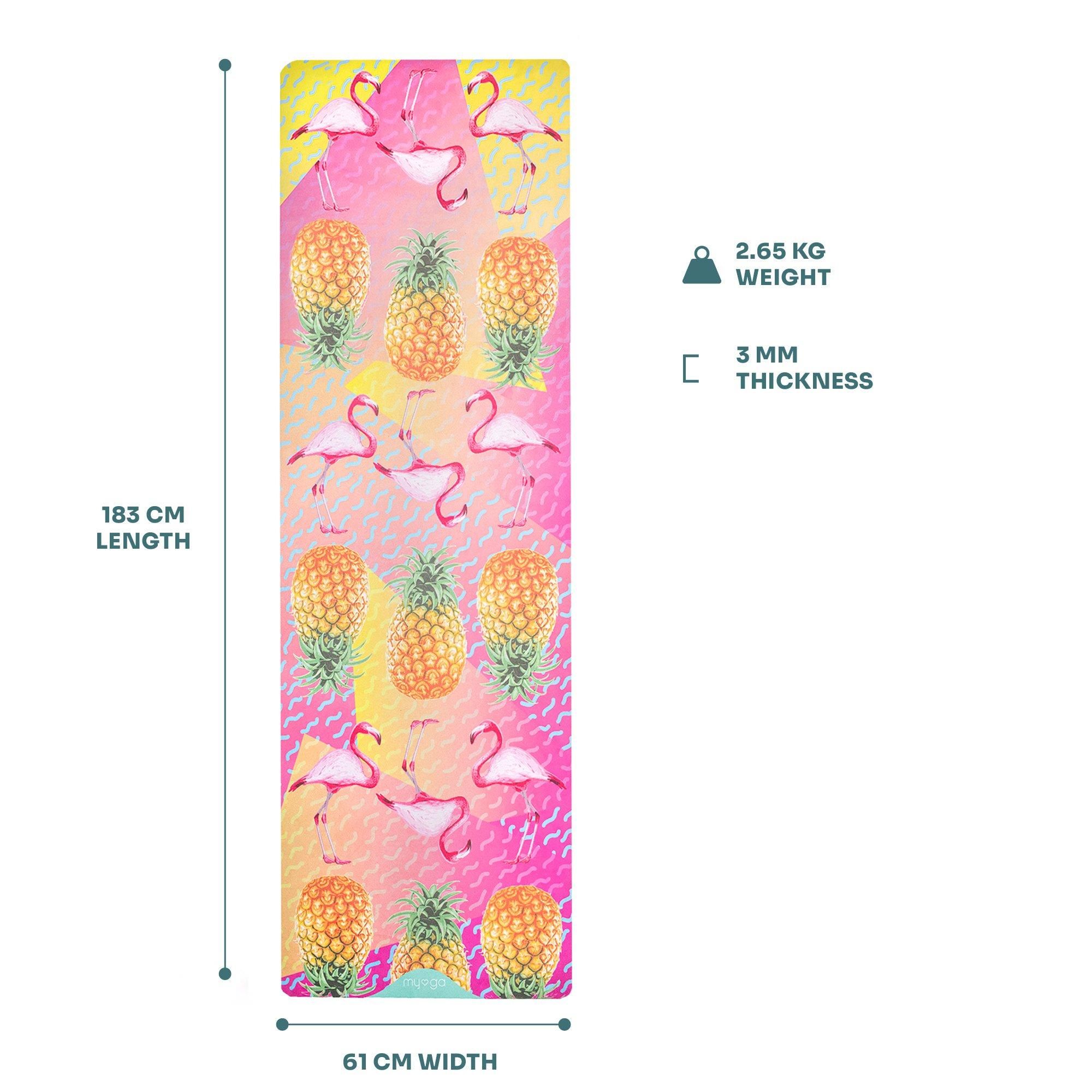 Myga Tropical Luxurious Vegan Suede Yoga Mat image 5