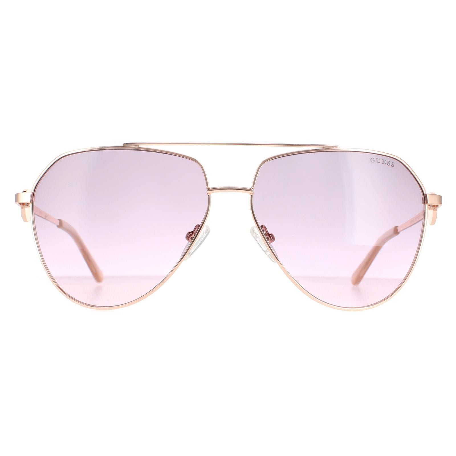 Guess Aviator Shiny Rose Gold Bordeaux Gradient GF6140 image 1