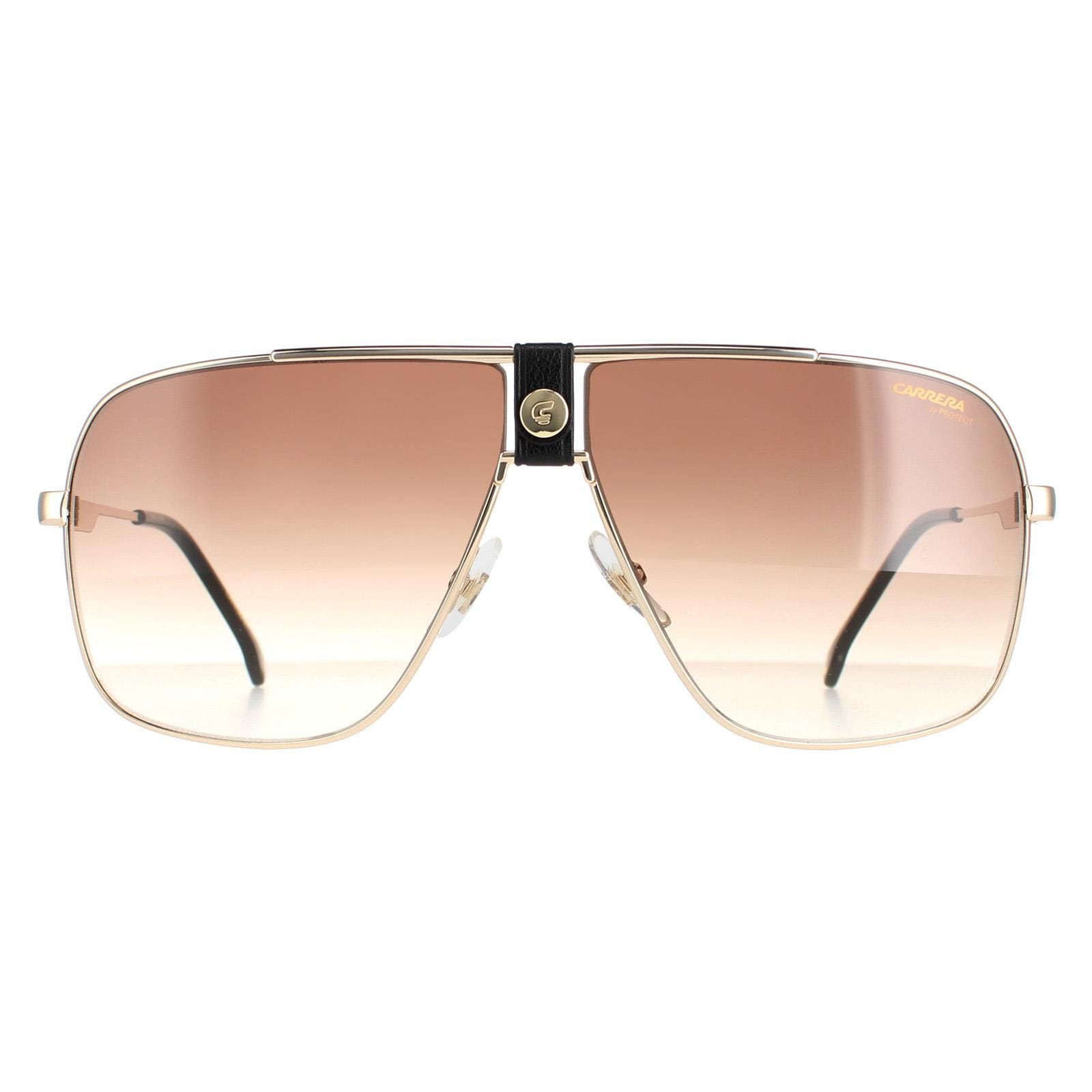 Carrera Aviator Gold Brown Gradient Sunglasses image 1