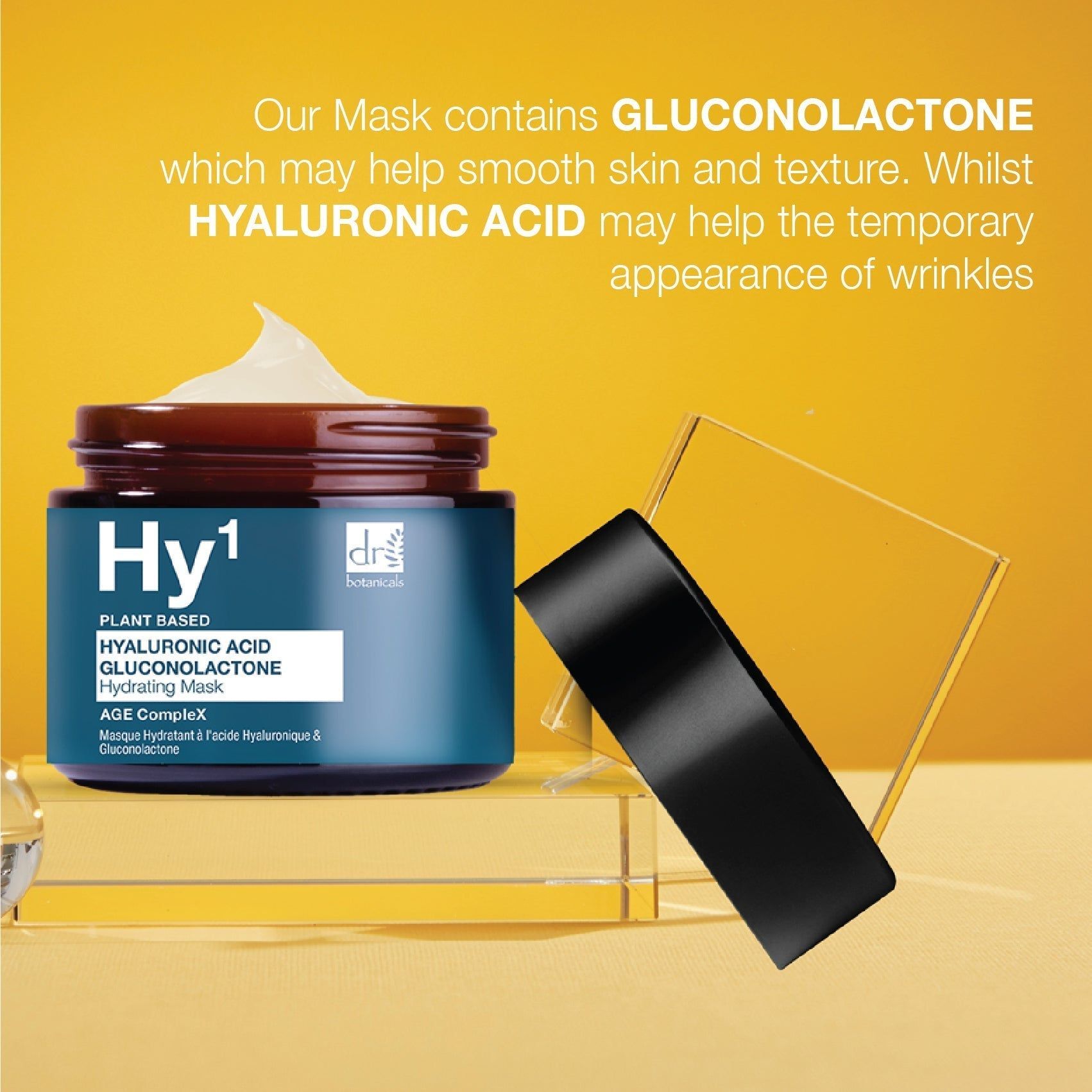 Dr. Botanicals Hyaluronic Acid 1% & Gluconolactone Mask 60ml image 5