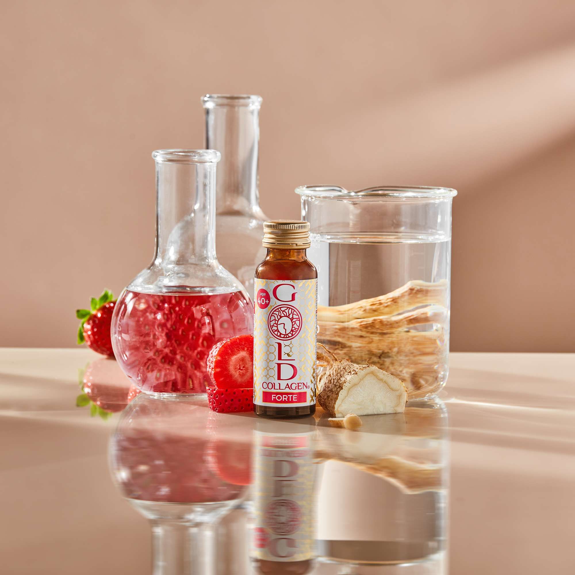 Gold Collagen Liquid Supplement Forte Extra Strength Liquid Skin & Health Supplement For Ages 40+ 10 x 50ml image 3