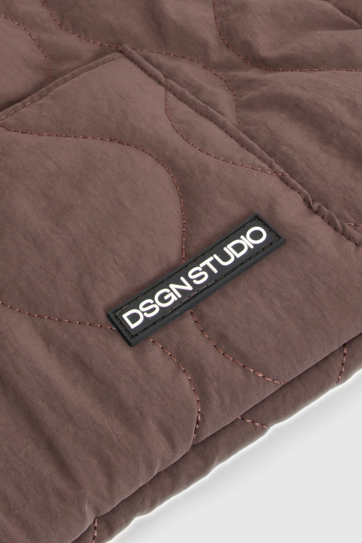 DSGN Studio DSGN Studio Quilted Large Tote Bag Dark Chocolate image 4