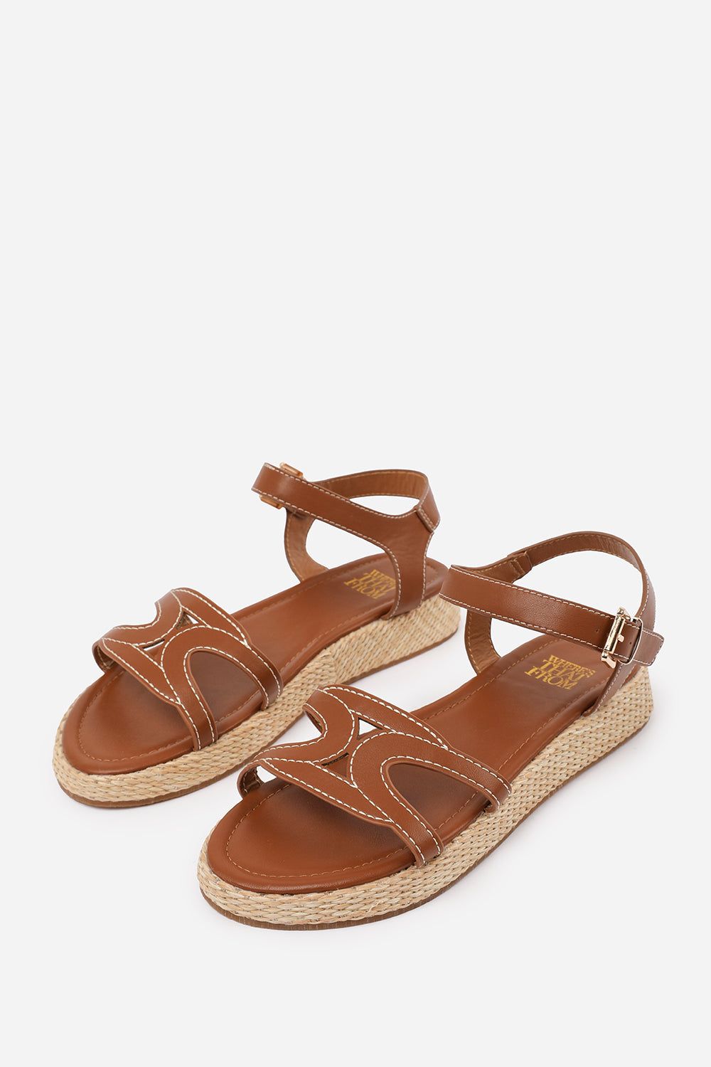 Where's That From 'Julia' Flatform Sandal With Stylish Cut Strap Detail image 3