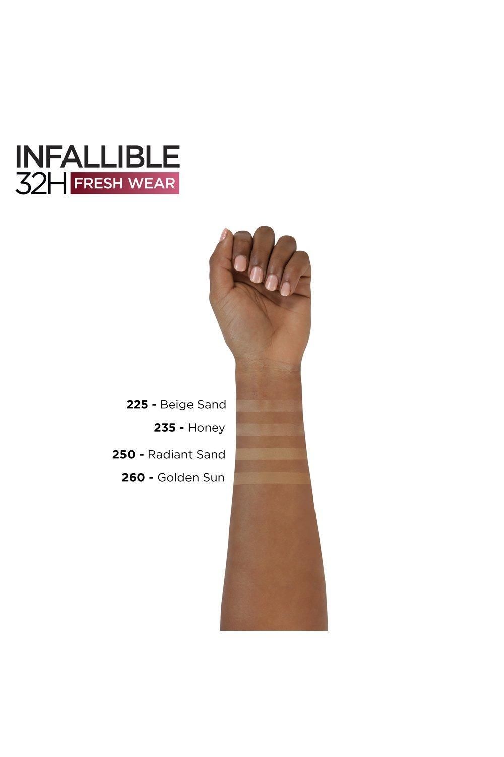 L'Oréal Paris Infaillible 32H Fresh Wear Foundation Honey image 5