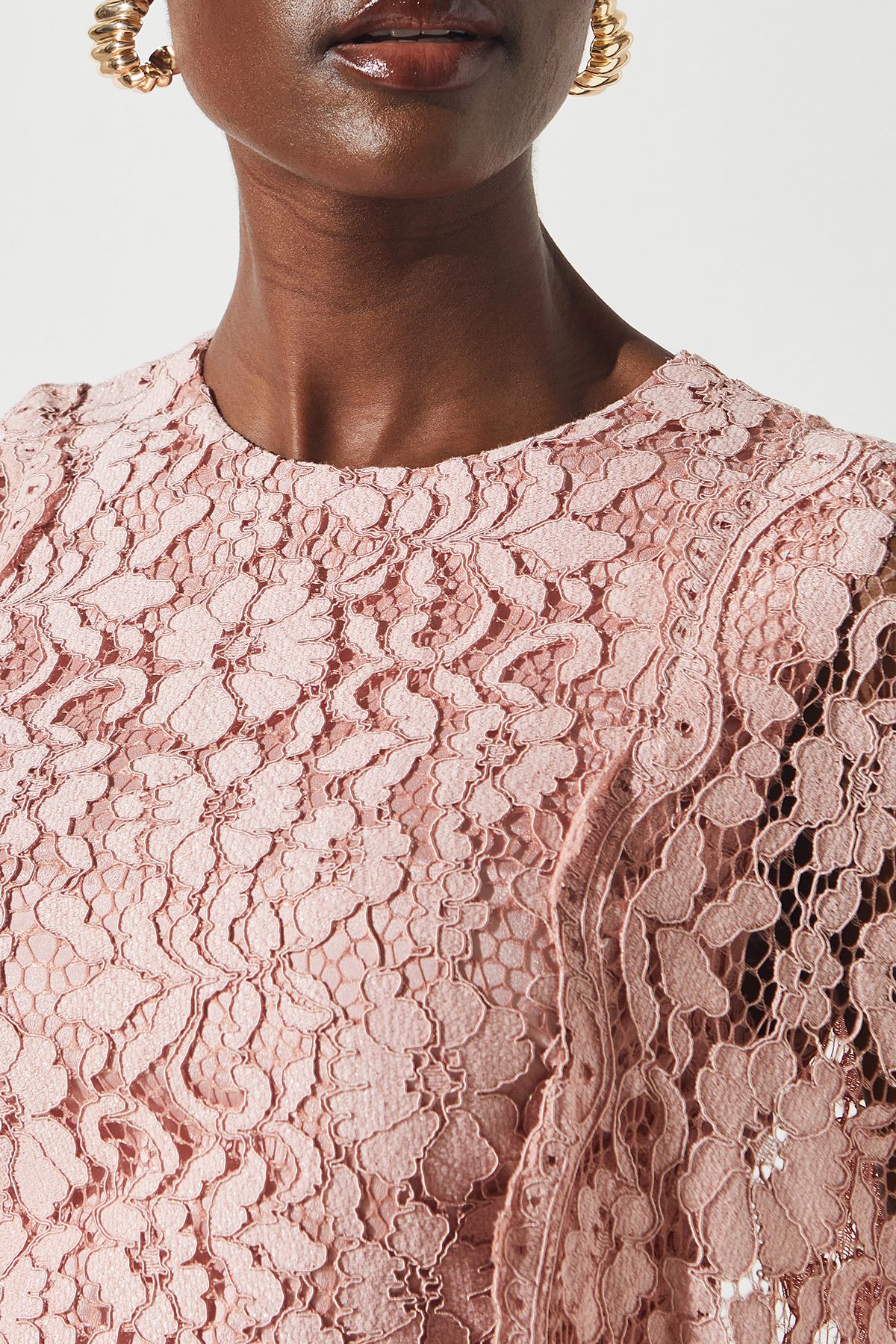 Coast Lace Cape Gown Blush image 5