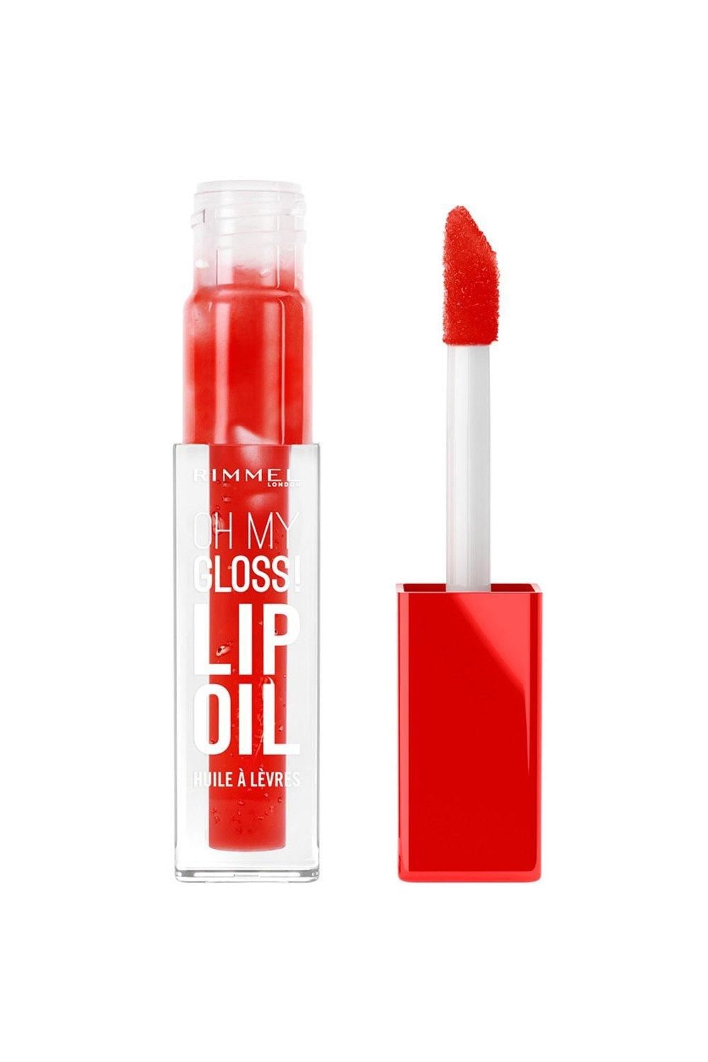 Rimmel London Oh My Gloss! Lip Oil 6ml Vivid Red image 1