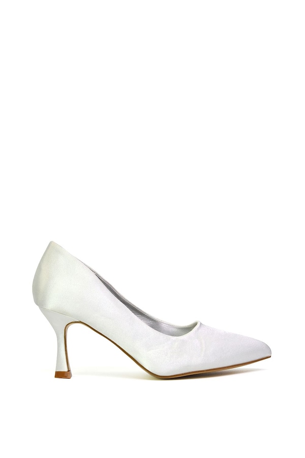 XY London 'Romi' Pointed Toe Court Shoes Mid Stiletto Heels